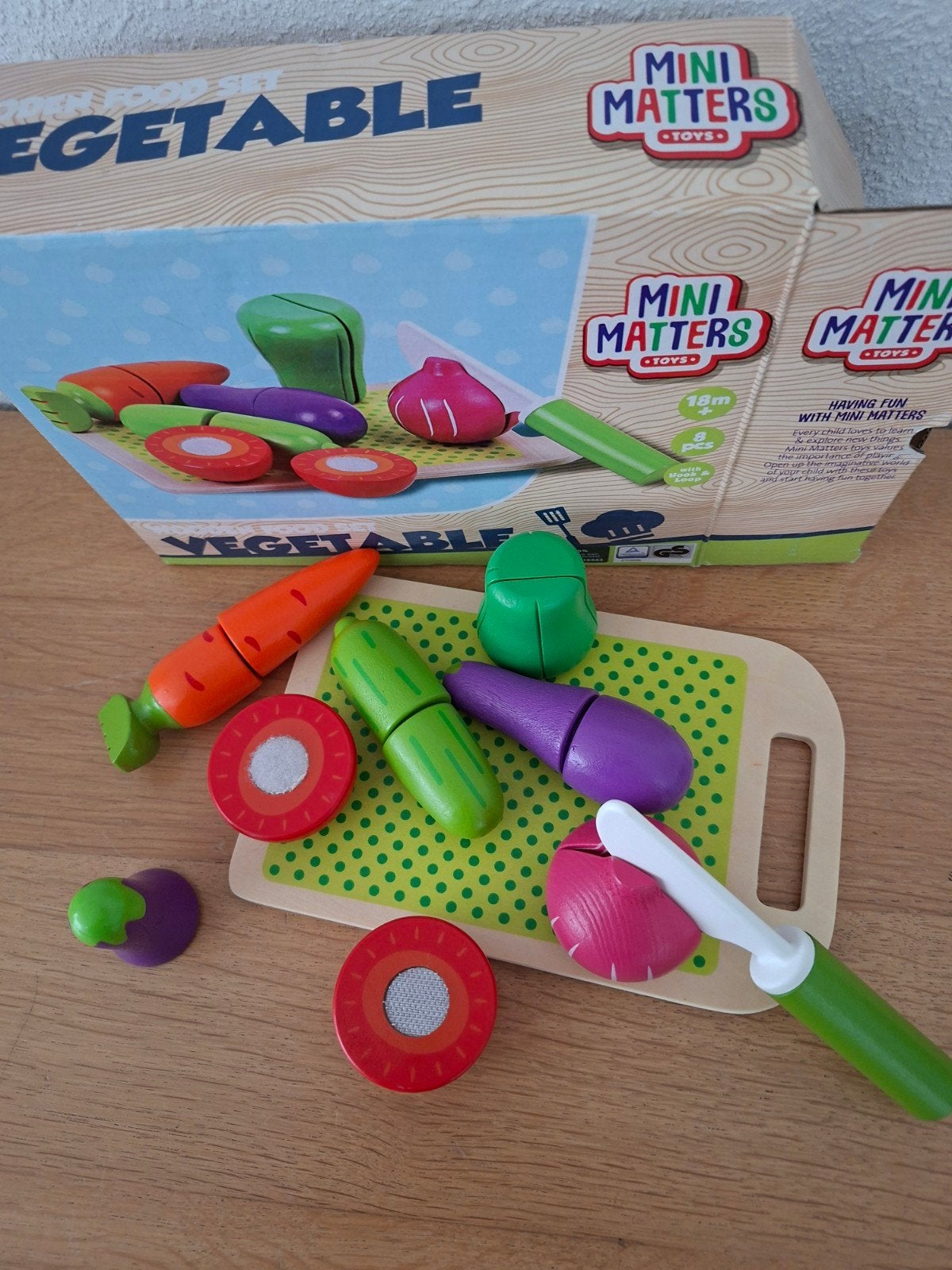 Leuk houten speelsetje (als nieuw), Ophalen, Zo goed als nieuw