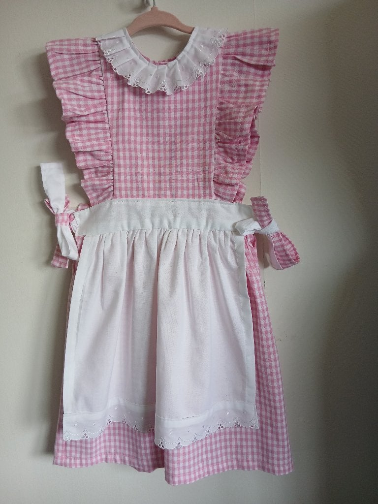 Meisjes jurkje /Overgooier  roze maat 86, Jurkje of Rokje, Nieuw, Hand gemaakt, Verzenden