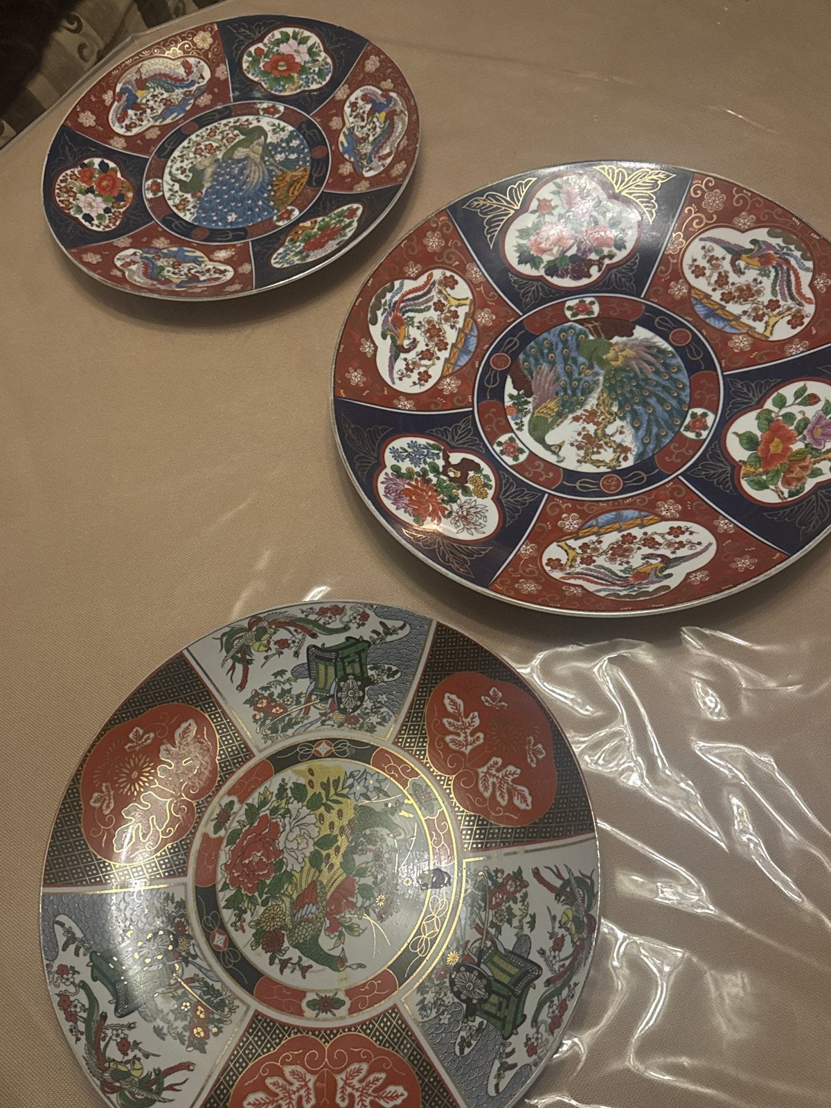 Originele Touas Borden - Set van 3 Decoratieve Borden, Ophalen of Verzenden