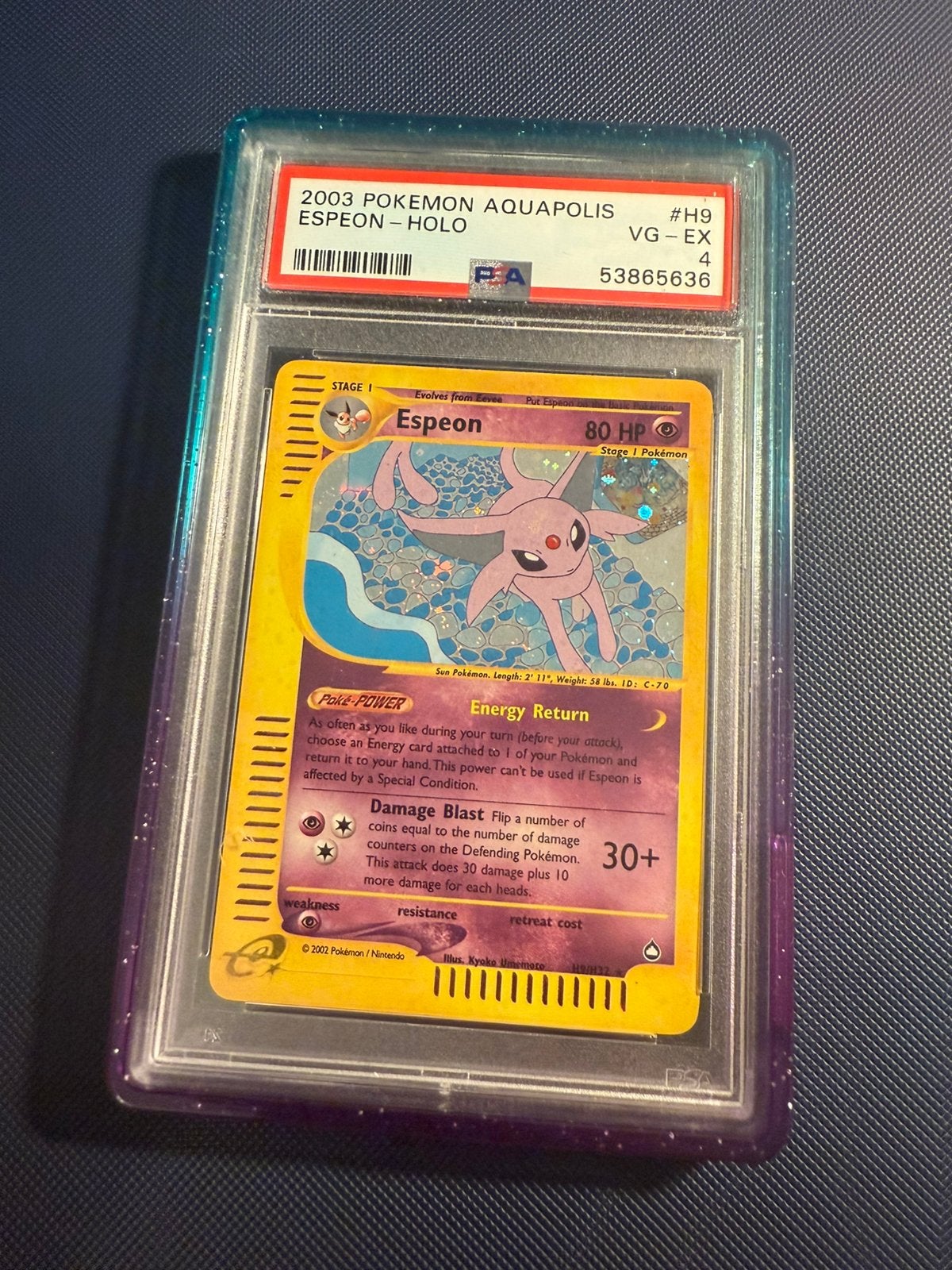 Espeon Aquapolis Psa 4, Ophalen of Verzenden, Zo goed als nieuw