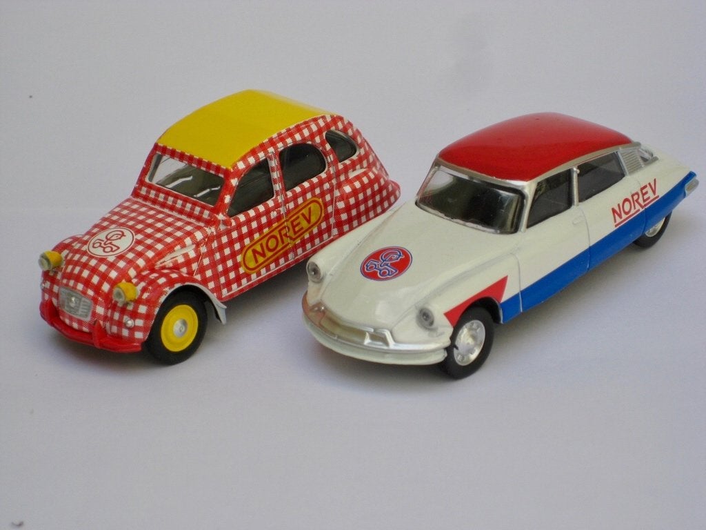 Citroen DS19 of 2CV Special '80 Cycliste Norev 3 Inch, Ophalen of Verzenden, Nieuw, Auto