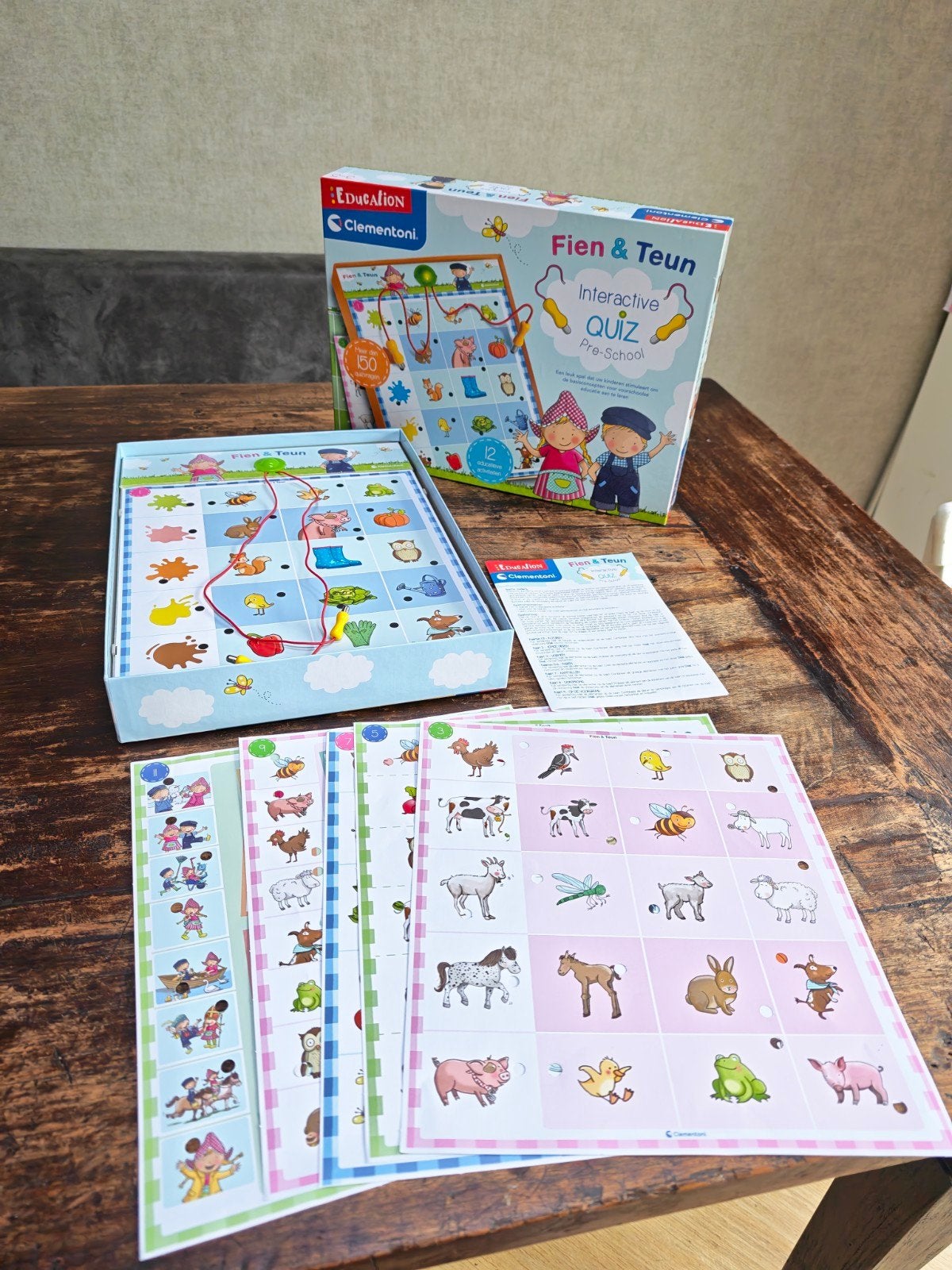 Fien & Teun Interactieve Quiz Pre-School Educatief Spel, Ophalen, Zo goed als nieuw, Taal en Lezen