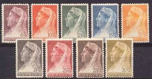 Curacao 126-134 Ongebruikt met Gom, Verzenden, Postfris