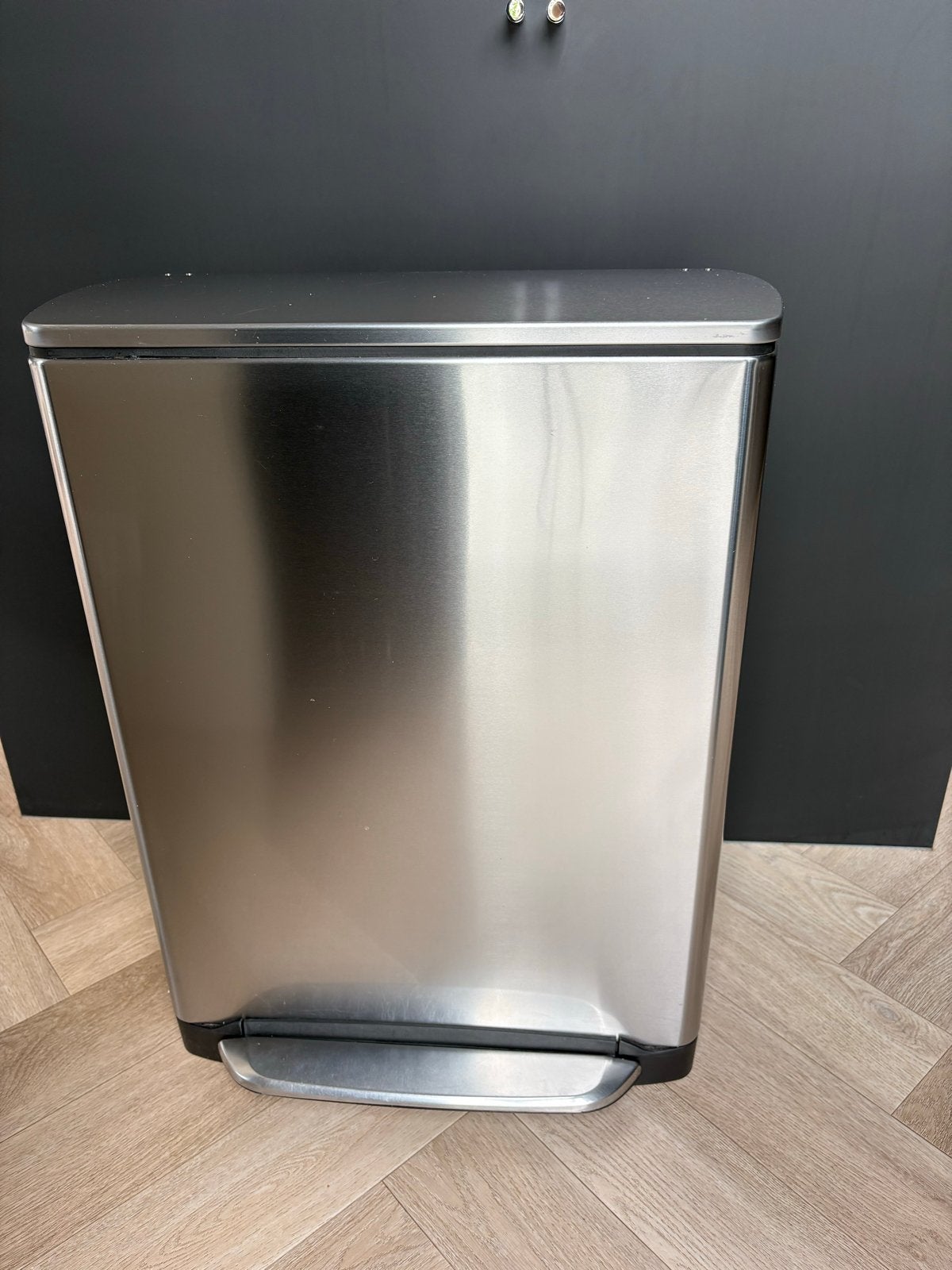 Simplehuman prullenbak met pedaal, 2 compartimenten, Huis en Inrichting, Woonaccessoires | Prullenbakken, Ophalen, 50 – 75, Met pedaal