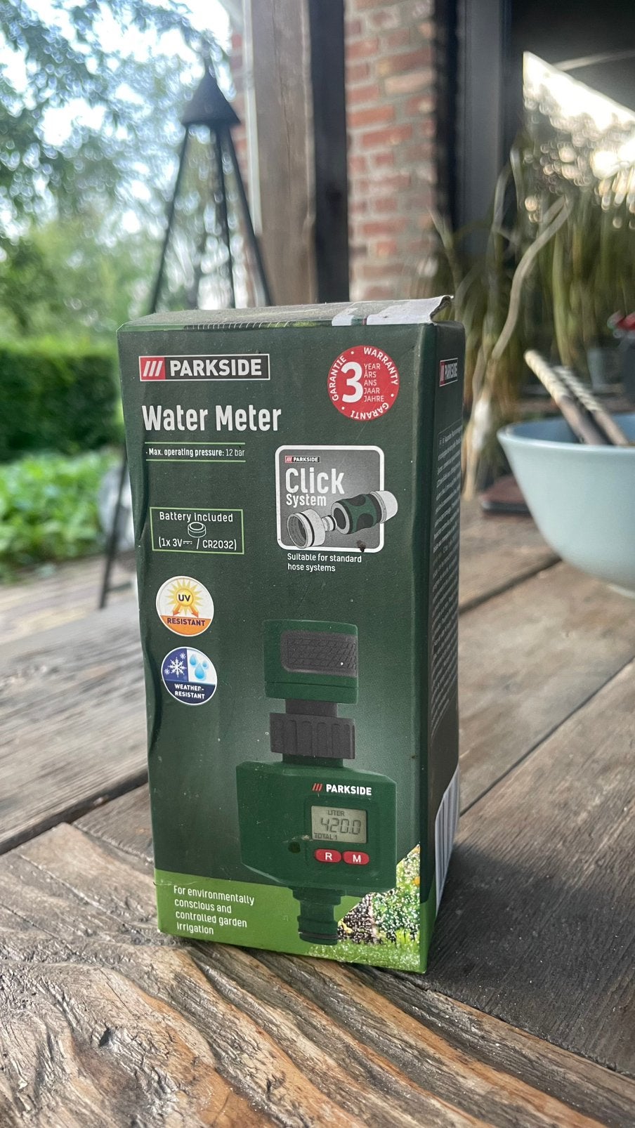 Parkside Water Meter, Tuin en Terras, Bewateringscomputers, Ophalen of Verzenden, Nieuw