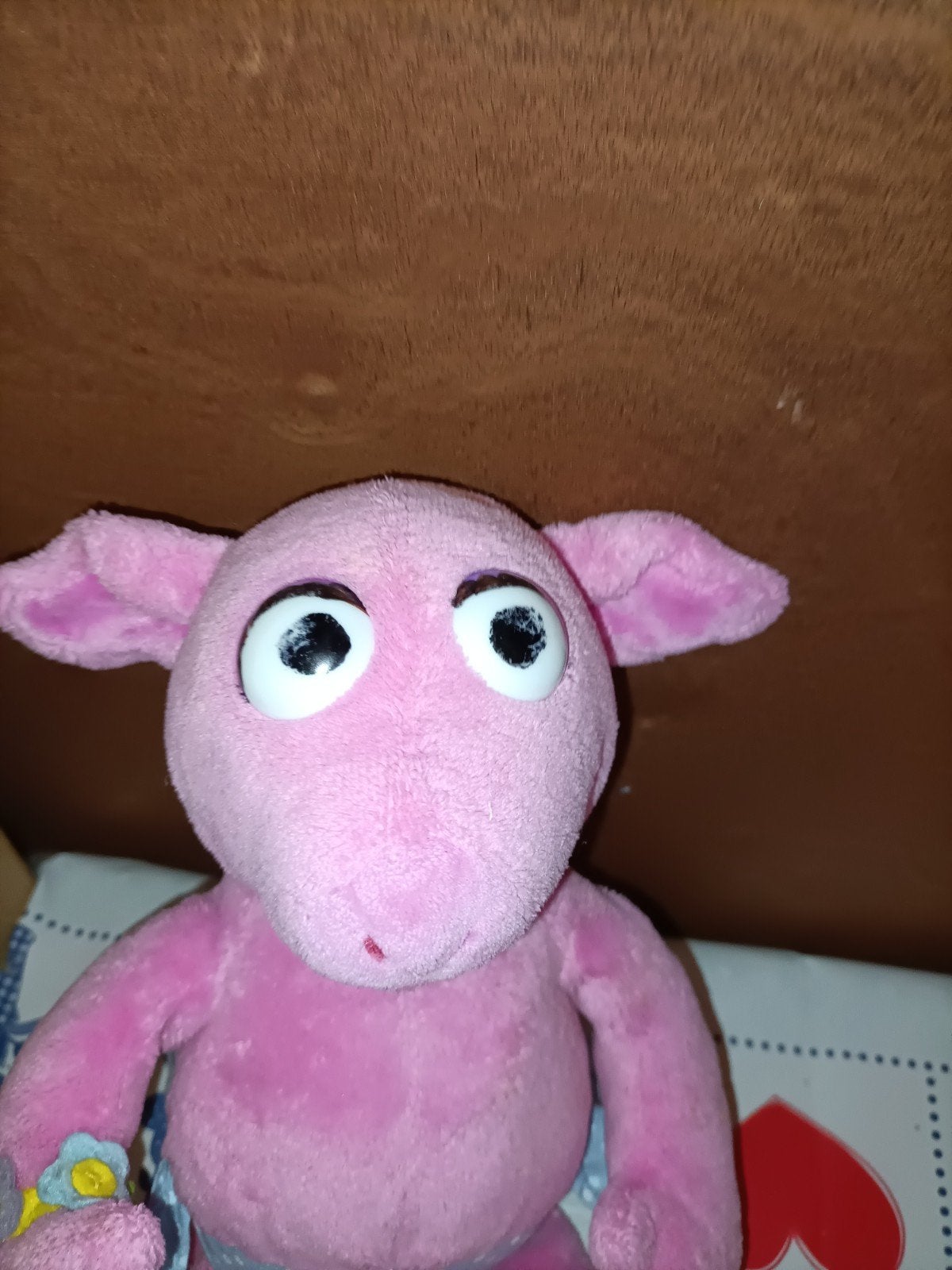 Purk knuffel Sesamstraat roze varken 30 cm, Ophalen of Verzenden, Zo goed als nieuw, Overige typen
