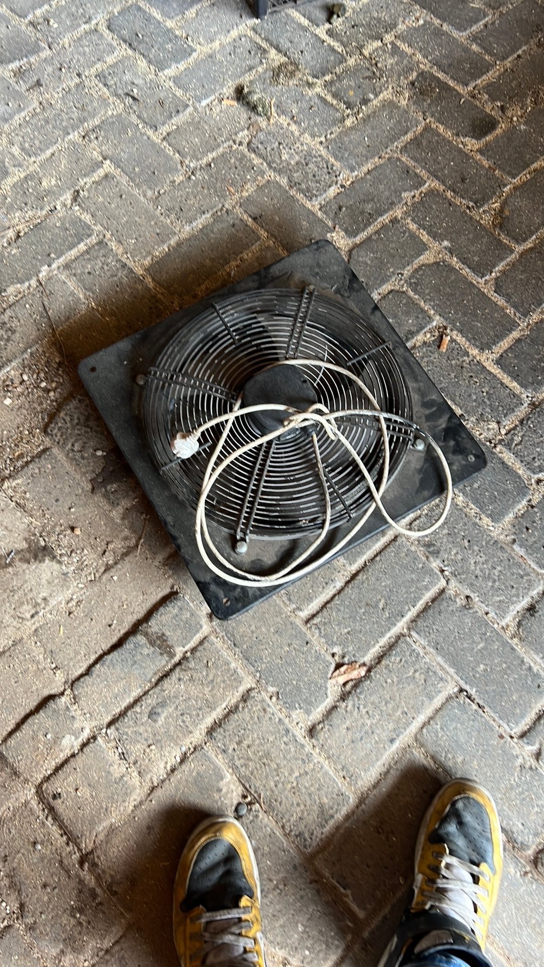 Ventilator 230v werkt stalventilator, Ophalen of Verzenden, Gebruikt, Ventilator en Afzuiger