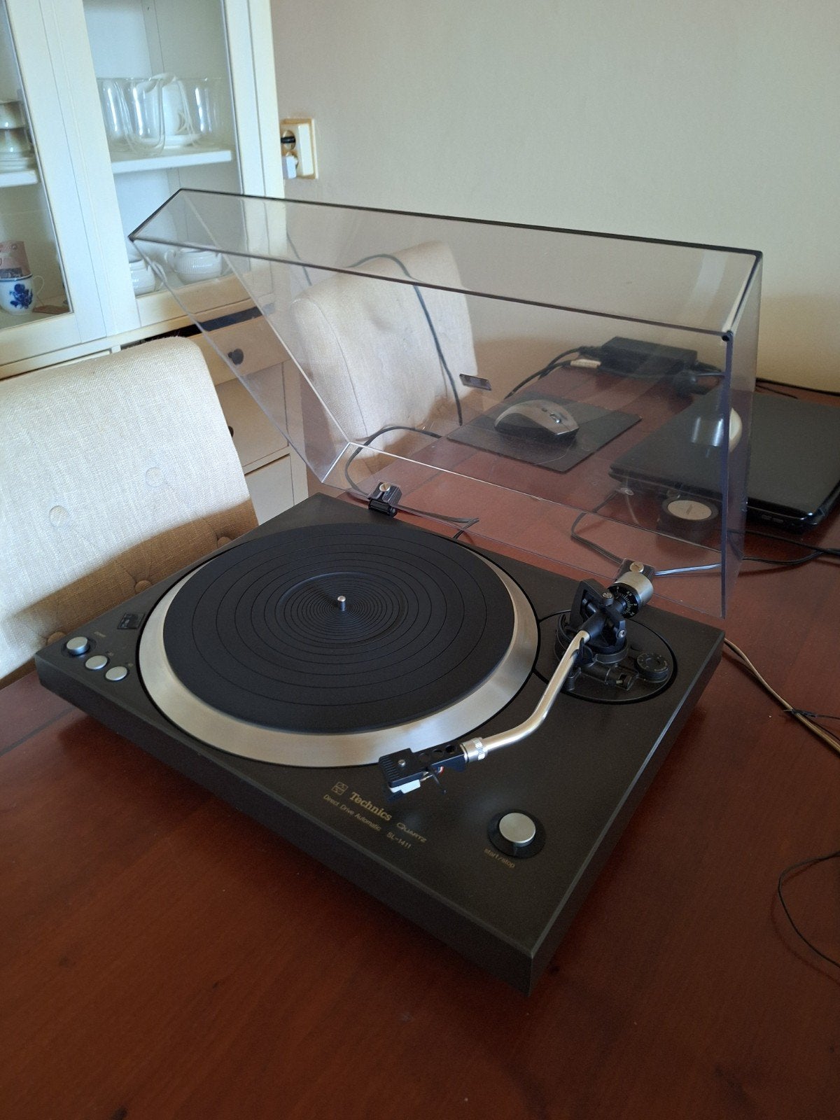 Technics SL-1401/SL-1411 platenspeler, Ophalen, Gebruikt, Automatisch, Platenspeler