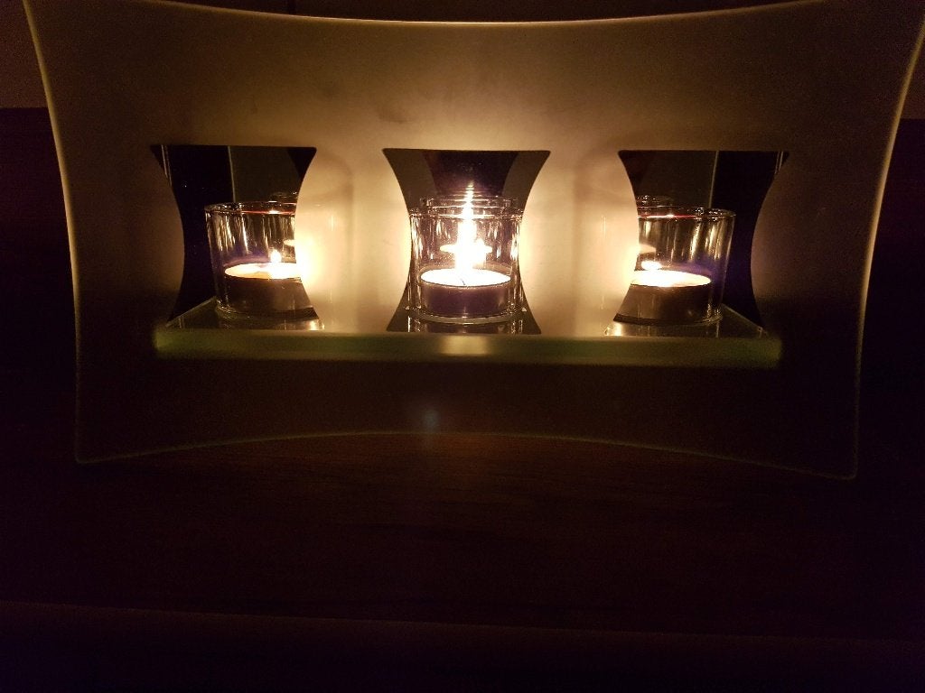 Party Lite / Partylite kaarsenhouder, Huis en Inrichting, Overige merken, Waxinelichthouder, Ophalen of Verzenden, Glas