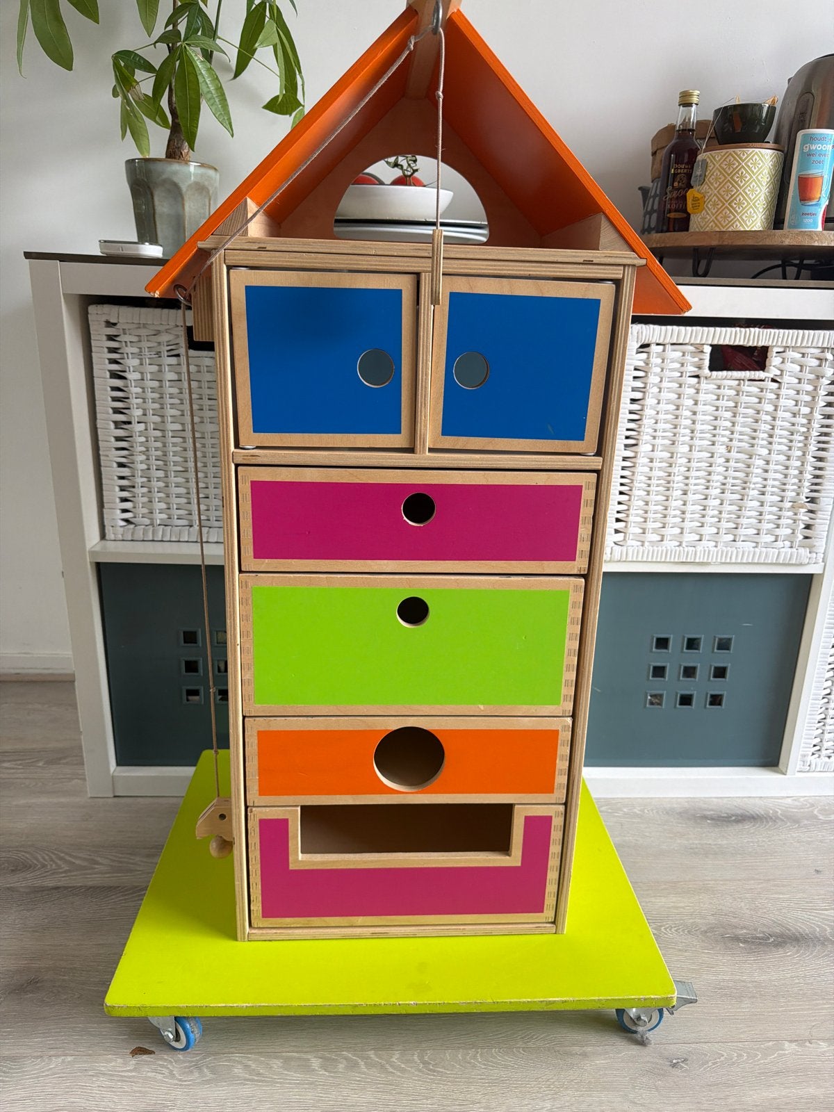 Villa Letterpret Educo Heutink houten kastje, Ophalen, Gebruikt, Taal en Lezen