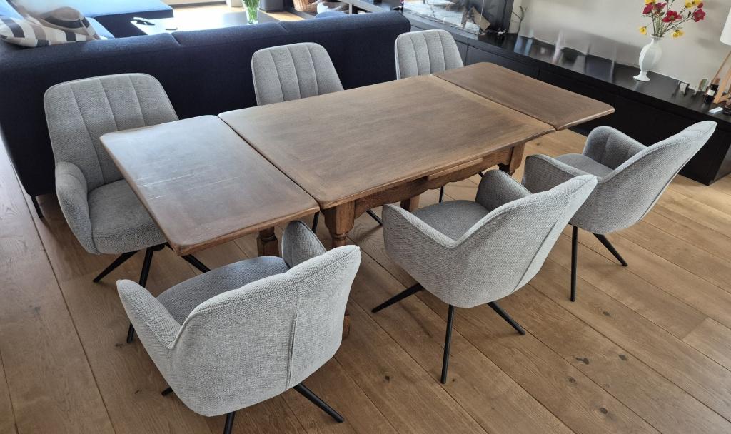 Castle Furniture uitschuifbare eettafel, Huis en Inrichting, Tafels | Eettafels, Gebruikt, 50 tot 100 cm, 200 cm of meer, Vijf personen of meer
