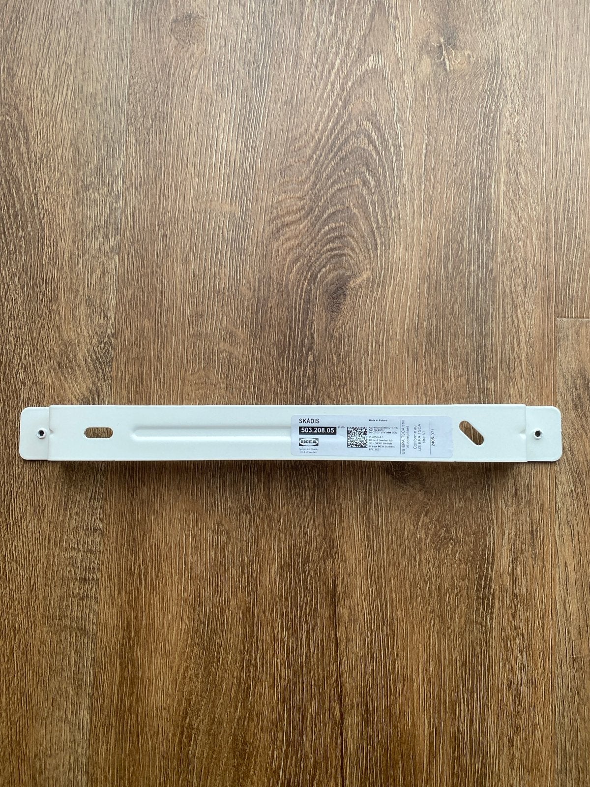 IKEA SKÅDIS pegboard bevestigingsrail wit - Nieuw, Ophalen, Nieuw, Wit, Metaal