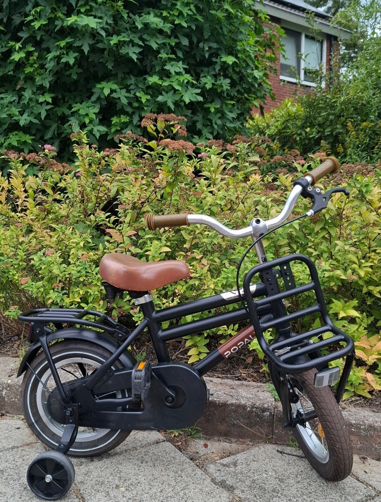 Kinderfiets Popal Cooper 12 inch / zijwieltjes, Ophalen, Terugtraprem, Zijwieltjes, Popal Cooper