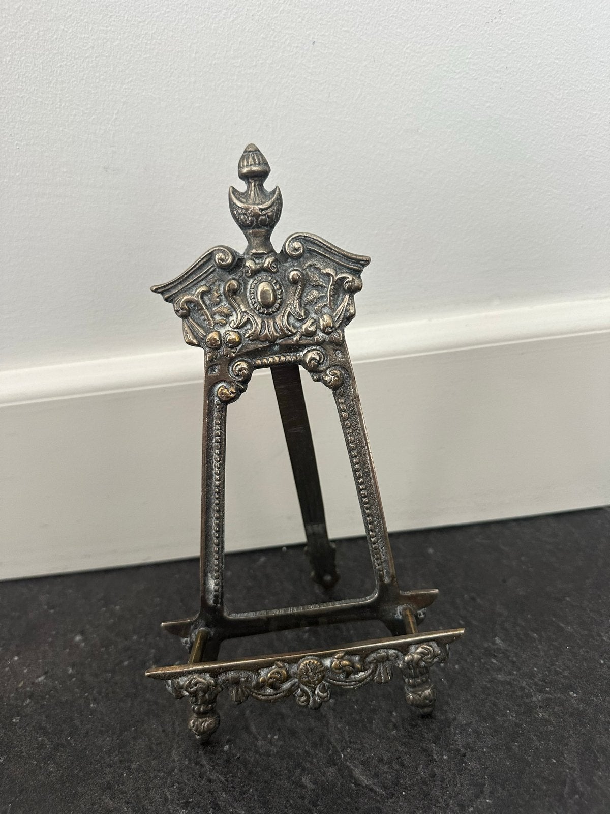 Antieke bronzen schildersezel, 24 cm hoog, Antiek en Kunst, Ophalen of Verzenden