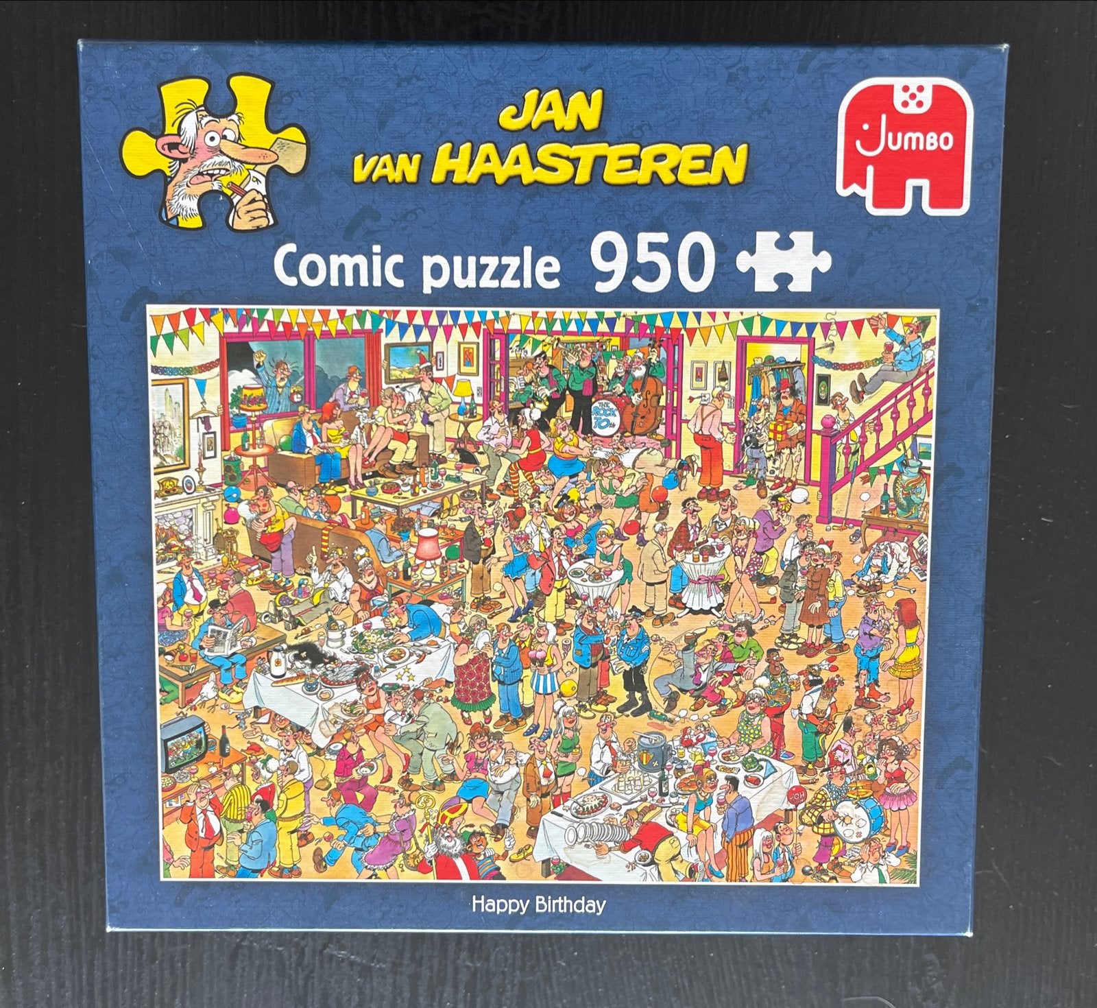 Jan van Haasteren Comic Puzzel - Happy Birthday 950 stukjes, Hobby en Vrije tijd, Denksport en Puzzels, Ophalen of Verzenden, 500 t/m 1500 stukjes
