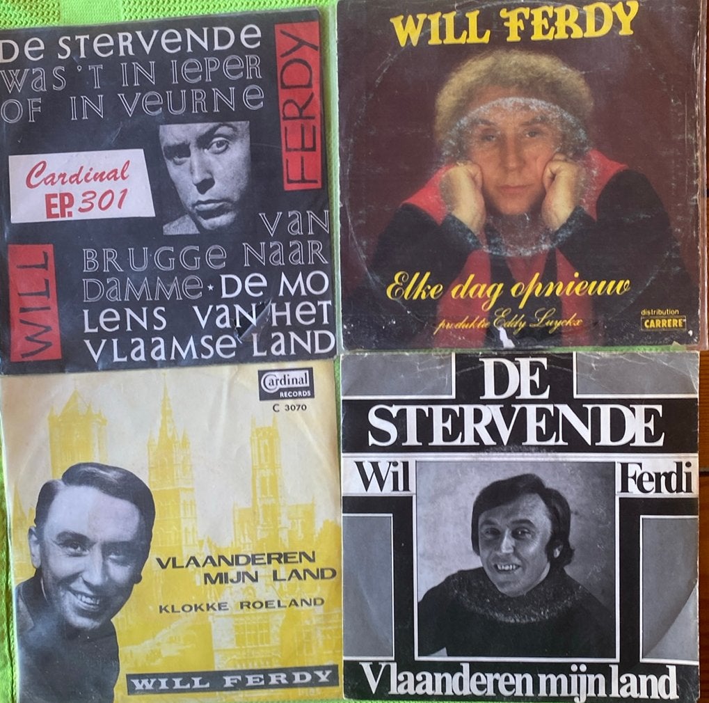 4 Singles van Will Ferdy, Gebruikt, Fotohoes, 7 inch, Ophalen of Verzenden