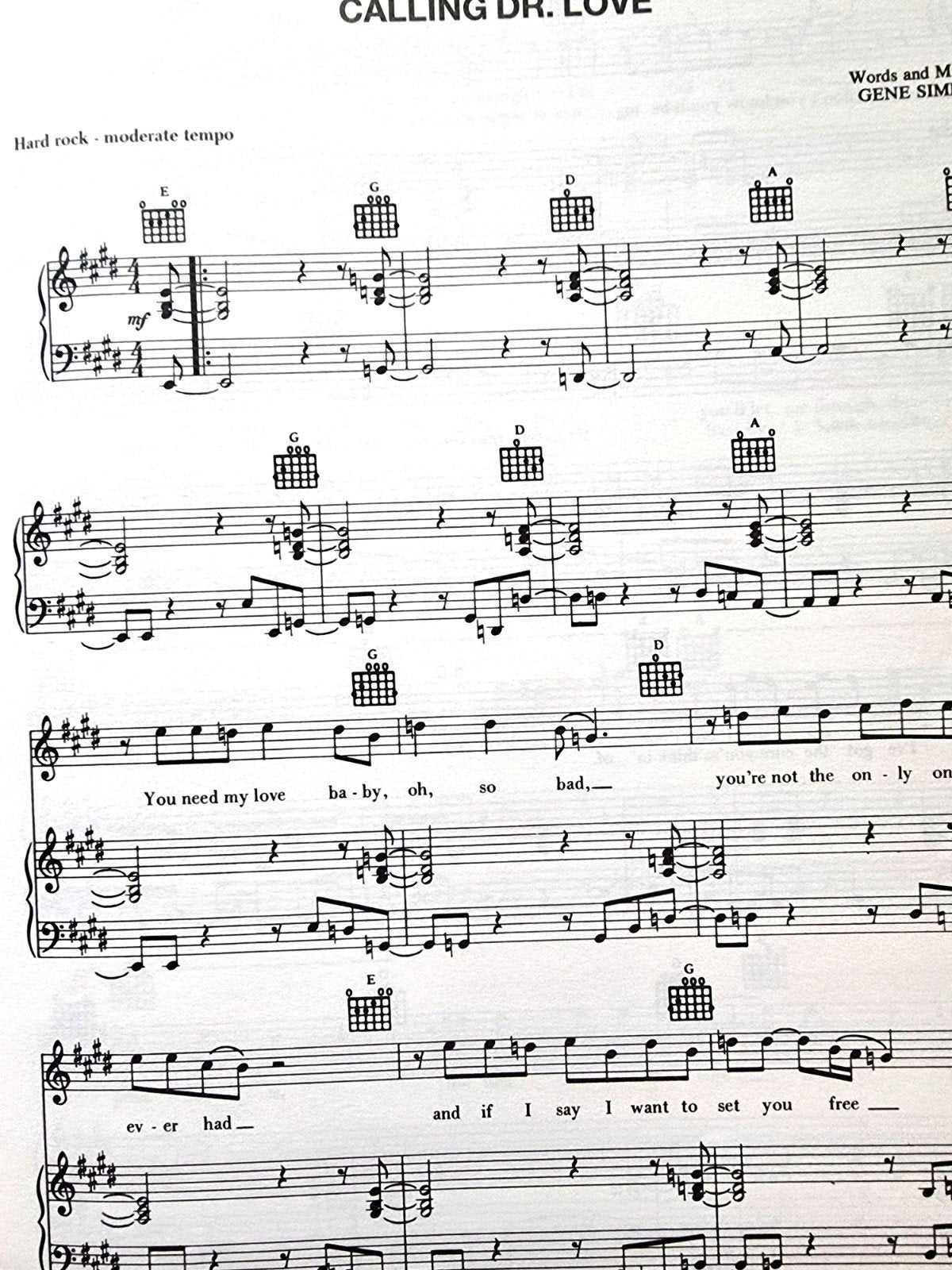 KISS - IMP Presents bladmuziek.  Piano, Guitar Vocal Art21, Gebruikt, Verzenden, Gitaar, Artiest of Componist