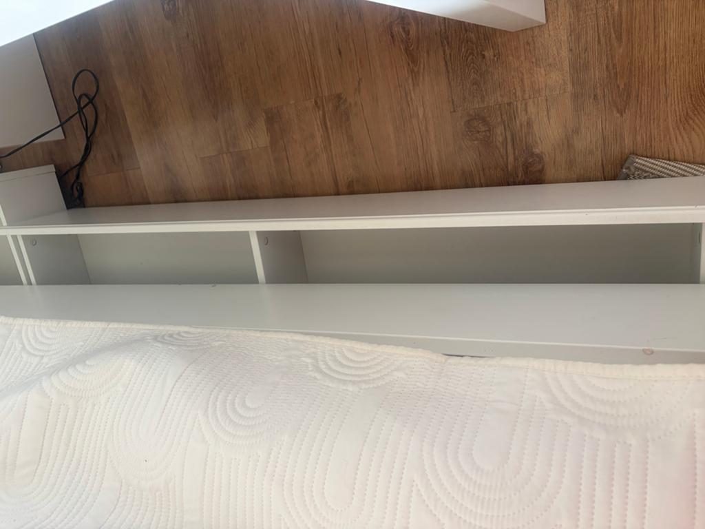 IKEA bed onderlades - Extra opbergruimte voor je bed, Ophalen, Gebruikt, Wit, Tweepersoons
