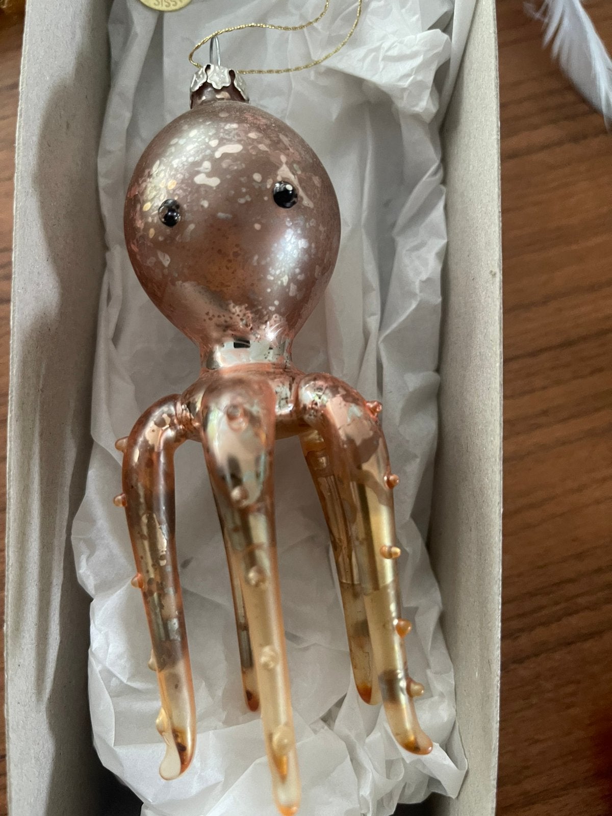 Uniek Sissy-Boy Glazen Octopus Kerstornament, Diversen, Ophalen, Zo goed als nieuw