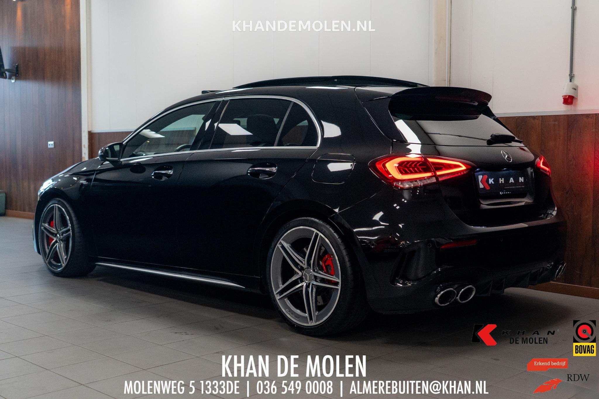 Mercedes-Benz A-klasse AMG 45 S 4MATIC+ ED.1|VOL|PANO|HUD|LE, Auto's, Automaat, Dealer onderhouden, Stof, Gebruikt