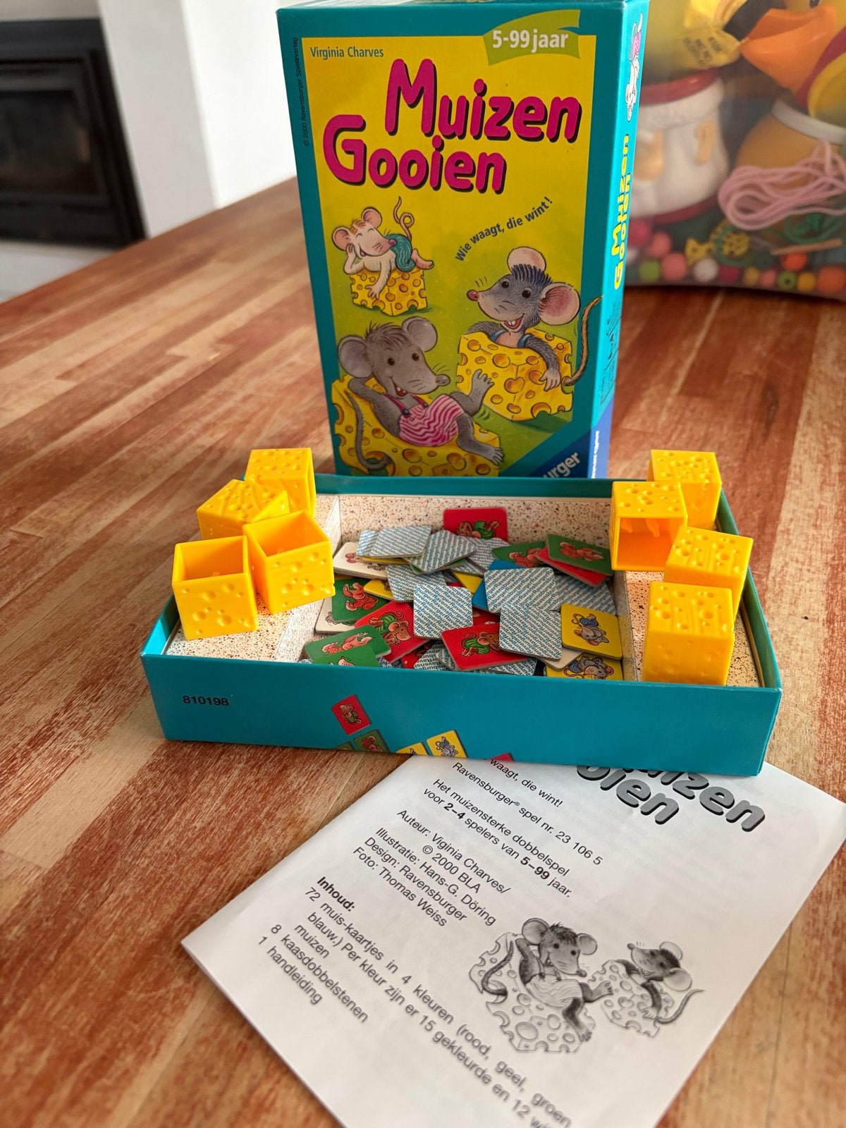 Muizen Gooien Dobbelspel Ravensburger 5-99 jaar, Hobby en Vrije tijd, Drie of vier spelers, Ophalen of Verzenden, Gebruikt