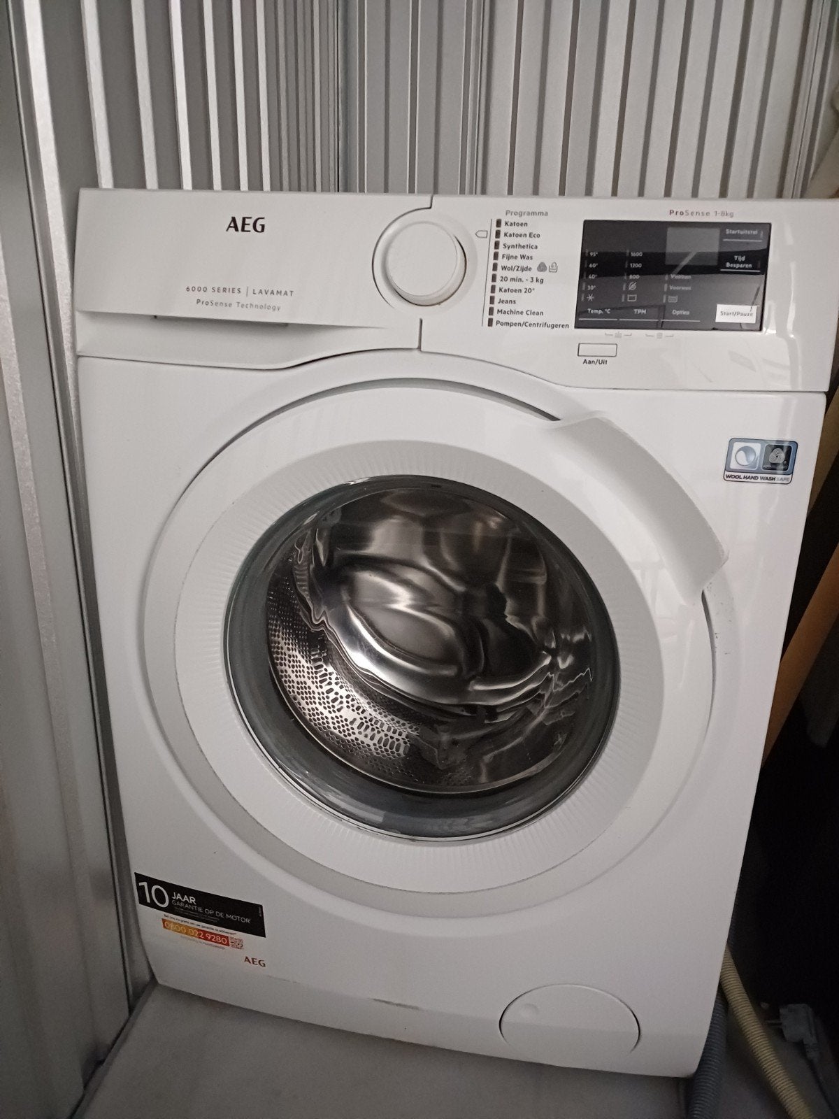 AEG 6000 series Lavamat ProSense 1-8 kg Wasmachine, Ophalen, Gebruikt, Voorlader, Energieklasse A of zuiniger