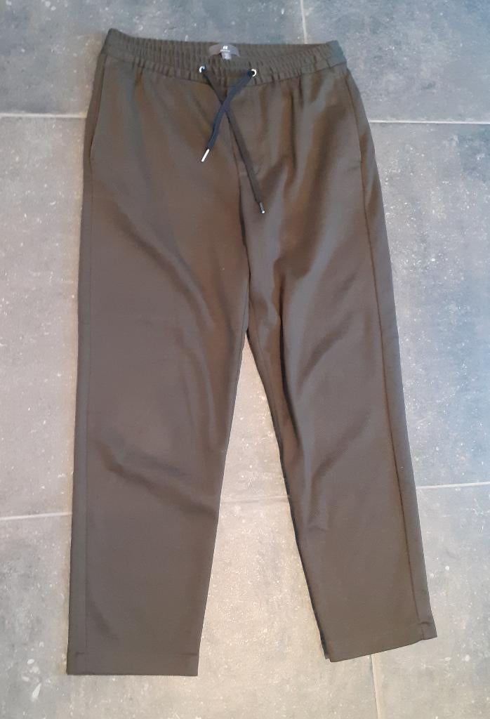 joggingbroek heren khaki H&M regular S, Ophalen of Verzenden, Nieuw, Maat 46 (S) of kleiner, Groen