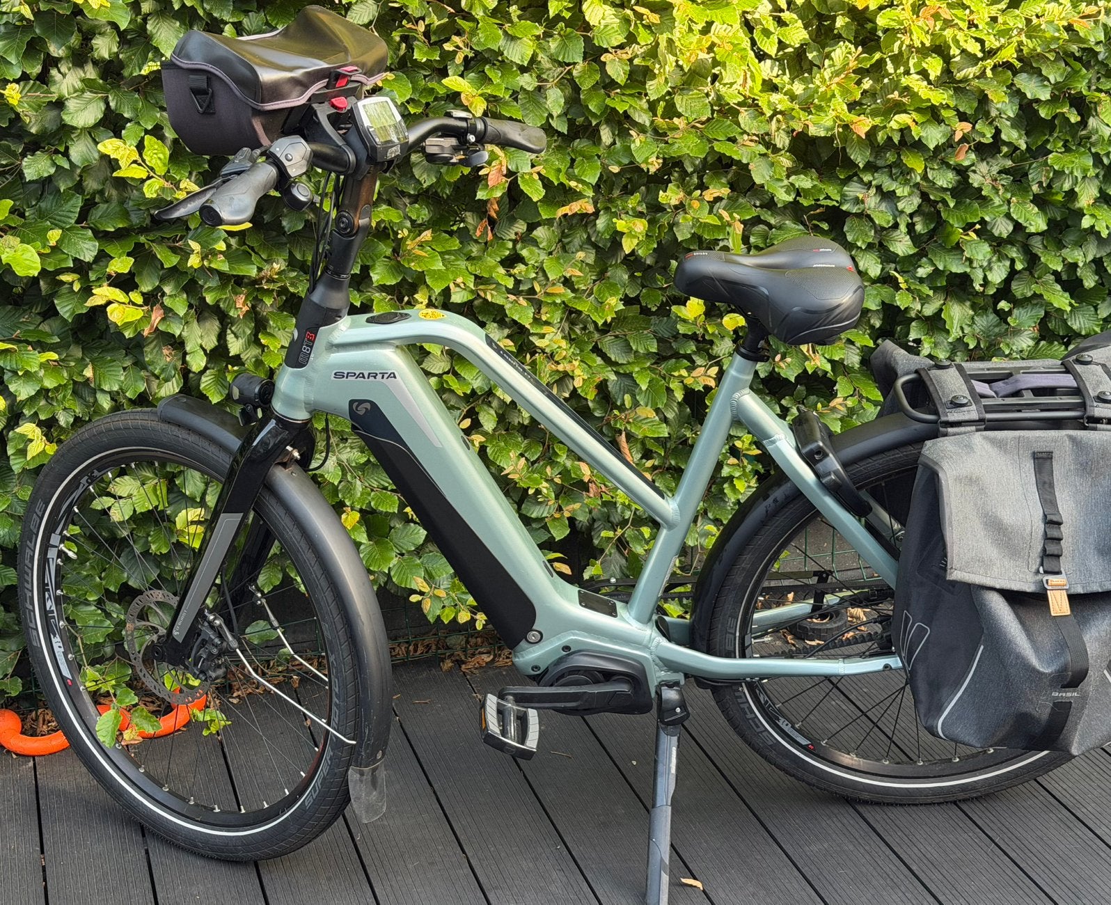 Sparta D-Burst M8TB D 57, Silver Green, Fietsen en Brommers, Ophalen, Sparta, Zo goed als nieuw, 50 km per accu of meer