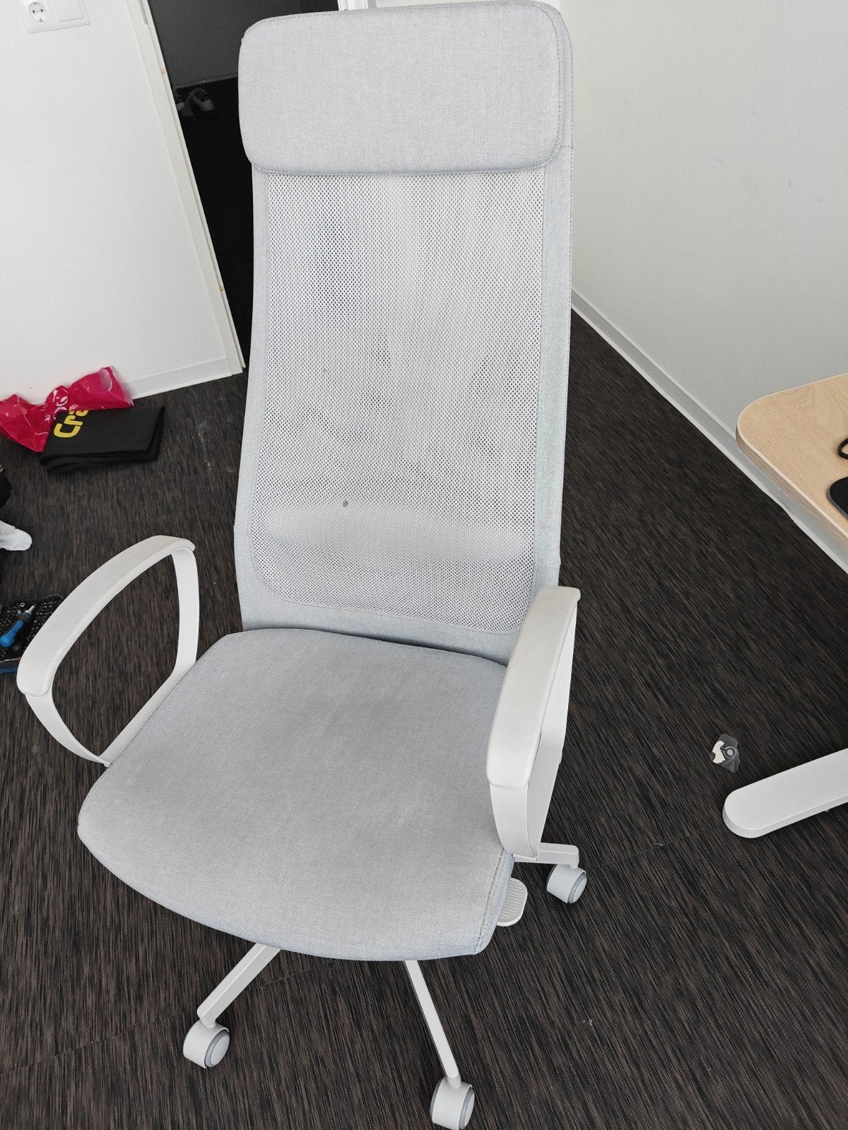 IKEA MARKUS Bureaustoel - Comfortabel en Ergonomisch, Ophalen, Zo goed als nieuw, Grijs, Bureaustoel