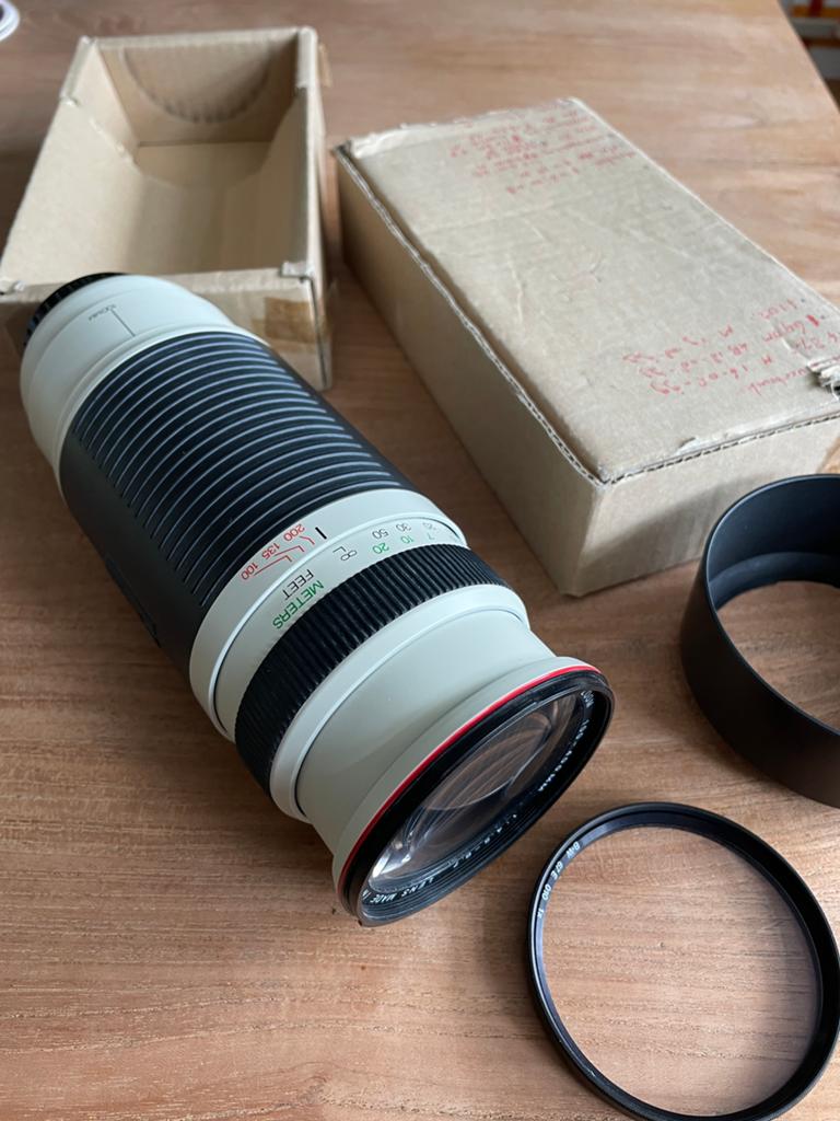 Soligor AF zoom 100-400mm 1:4.5 - 6.7 Japan met UV filter 67, Ophalen of Verzenden, Zo goed als nieuw, Telelens, Zoom