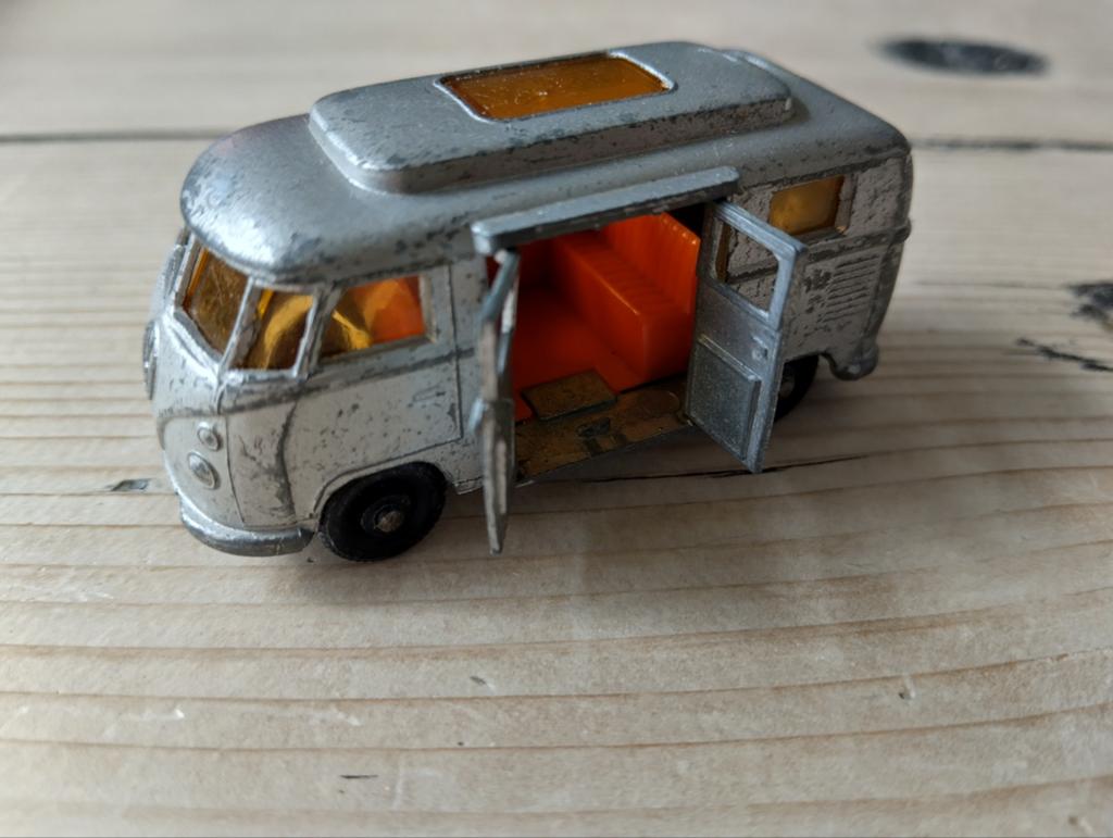 Vintage Matchbox Volkswagen Camper T1 - Made in England, Hobby en Vrije tijd, Modelauto's | 1:50, Ophalen of Verzenden, Gebruikt