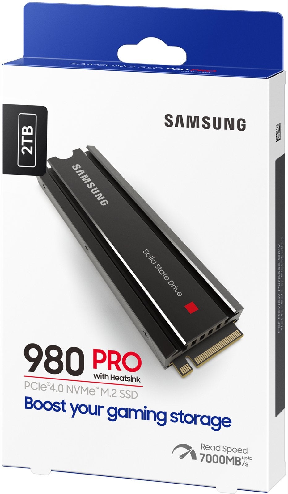 Samsung SSD 980 PRO met heatsink 2TB voor PlayStation, Computers en Software, Harde schijven, Intern, Gebruikt, Console, SSD