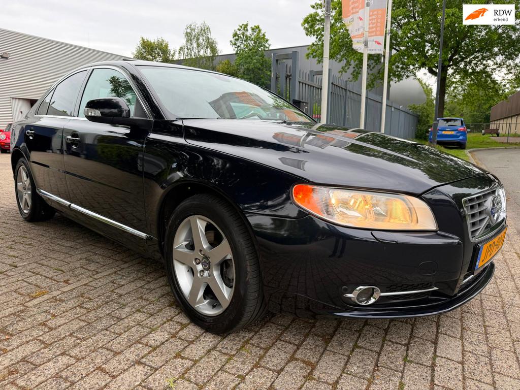 Volvo S80 2.5 T Summum 166.920 km dealer onderhouden 2e eige, Auto's, Huisgarantie, 1504 kg, Met garantie (alle), Blauw