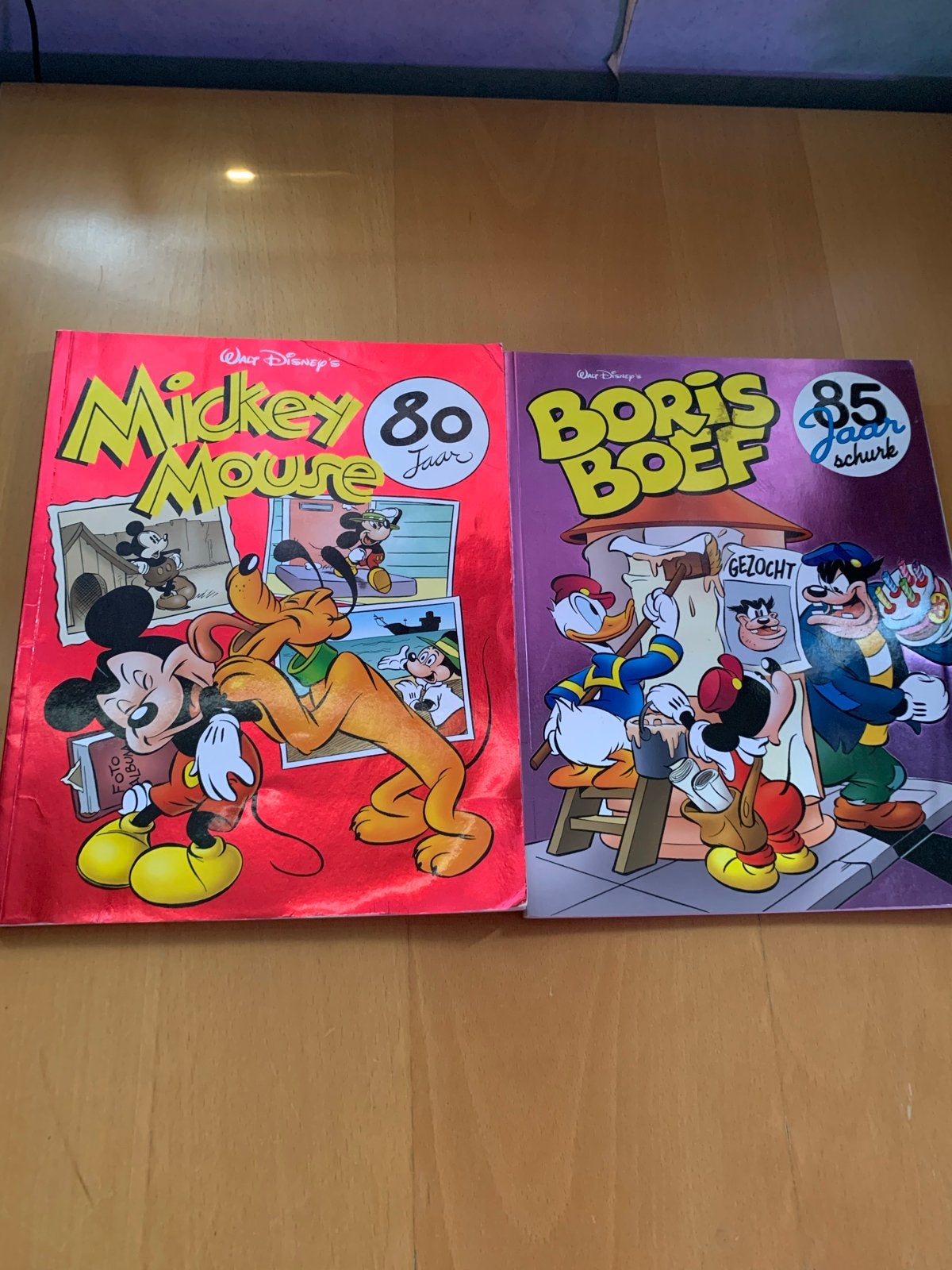 Mickey Mouse 80 Jaar & Boris Boef 85 Jaar Schurk Stripboeken, Meerdere stripboeken, Ophalen of Verzenden, Zo goed als nieuw