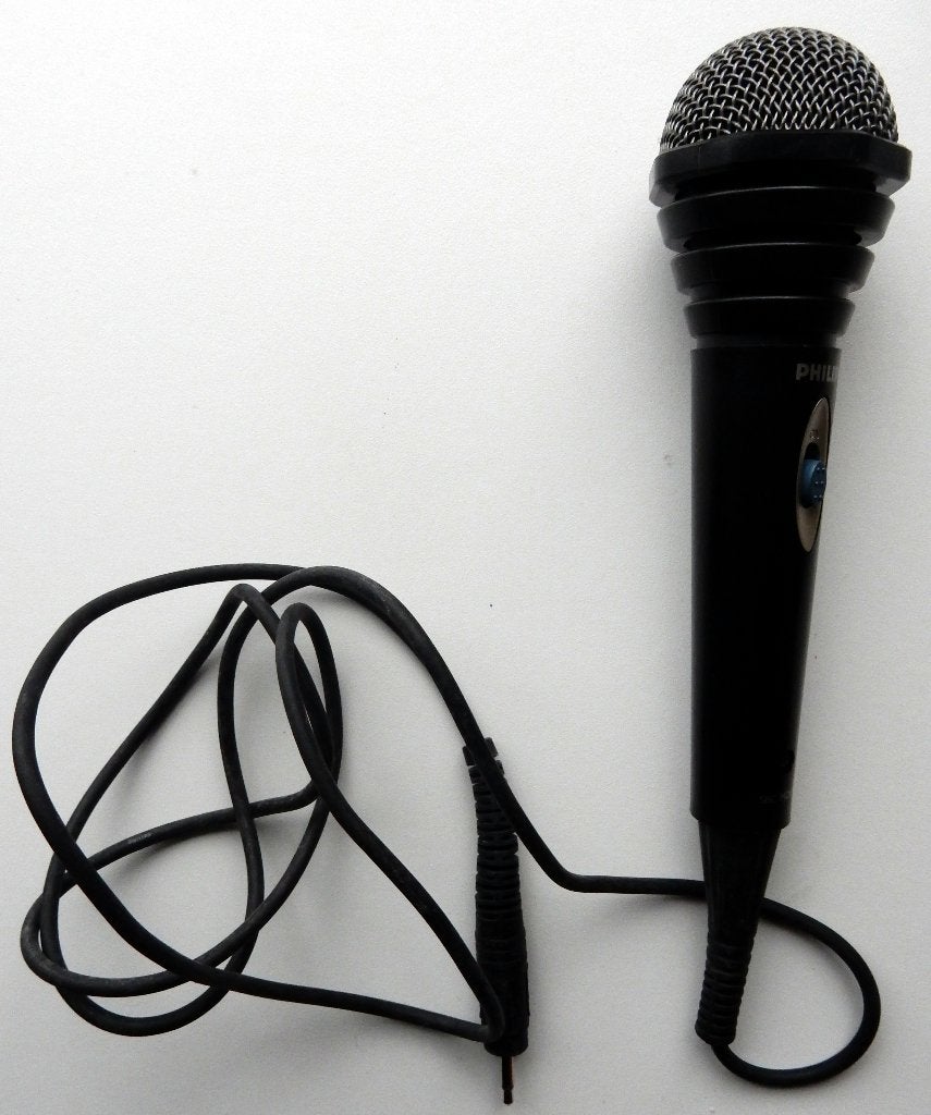 microfoon Philips SBCMD110 - Microfoon met snoer – Zwart, Verzenden, Zo goed als nieuw, Microfoon(s)