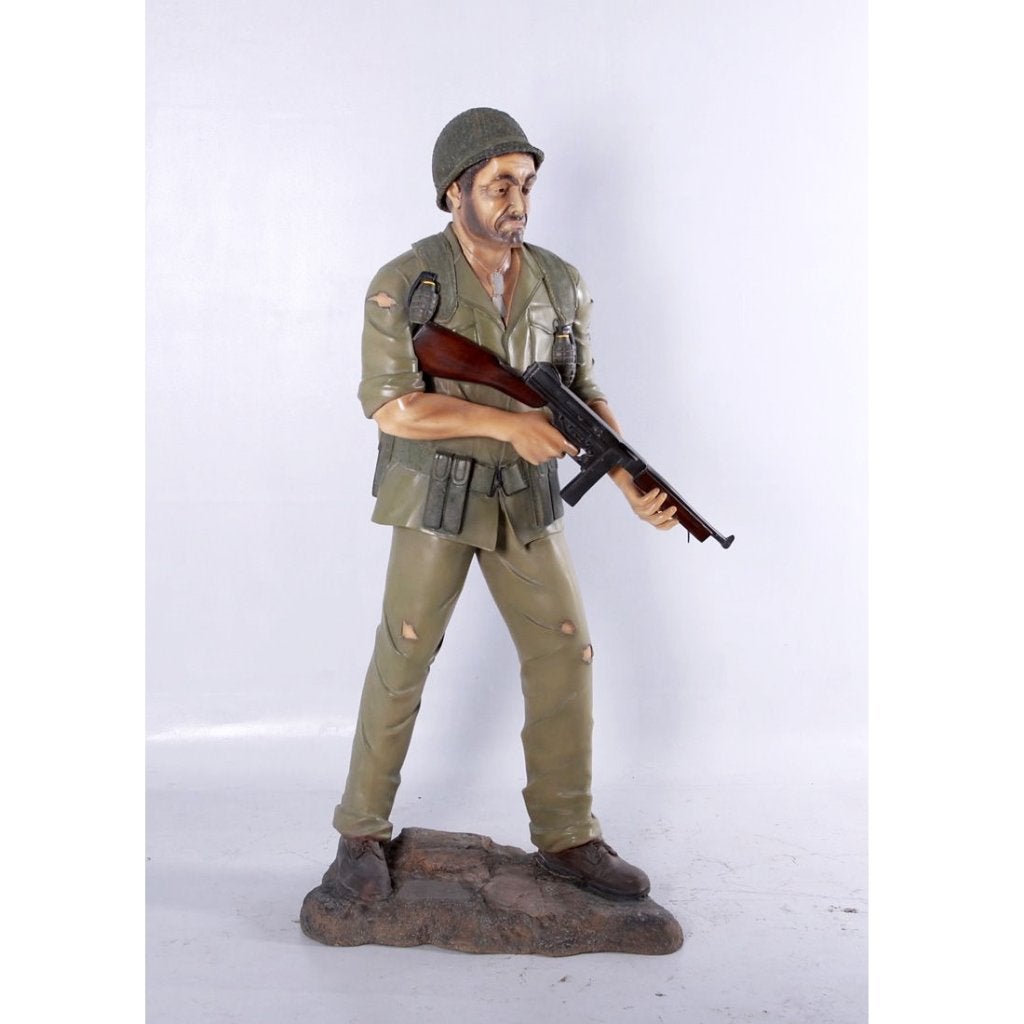 WWII Soldier beeld – Soldaat Hoogte 176 cm, Verzamelen, Ophalen, Nieuw, Overige typen