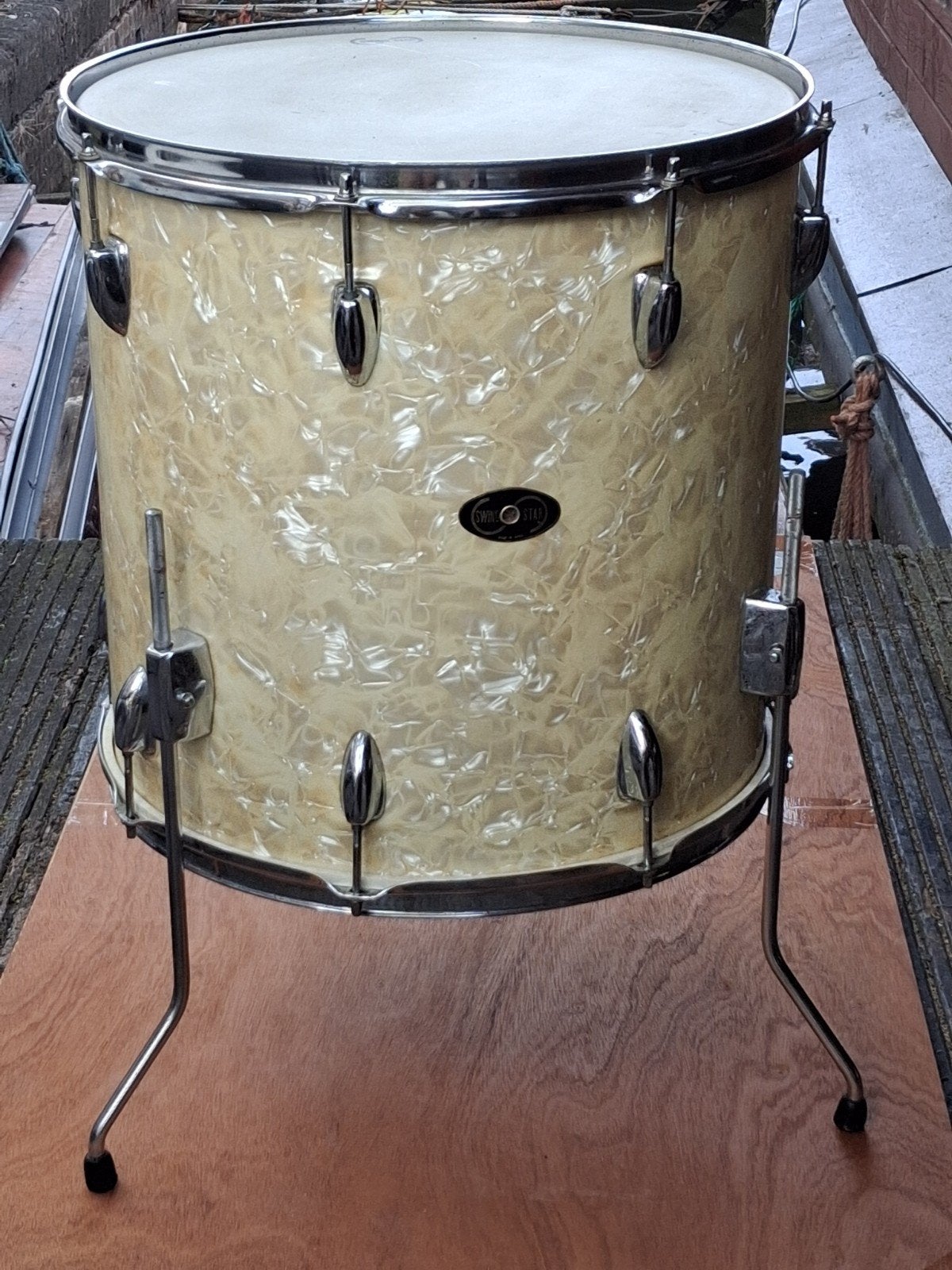 Vintage Swing Star Floor Tom - Made in Japan, Ophalen of Verzenden, Gebruikt, Overige merken