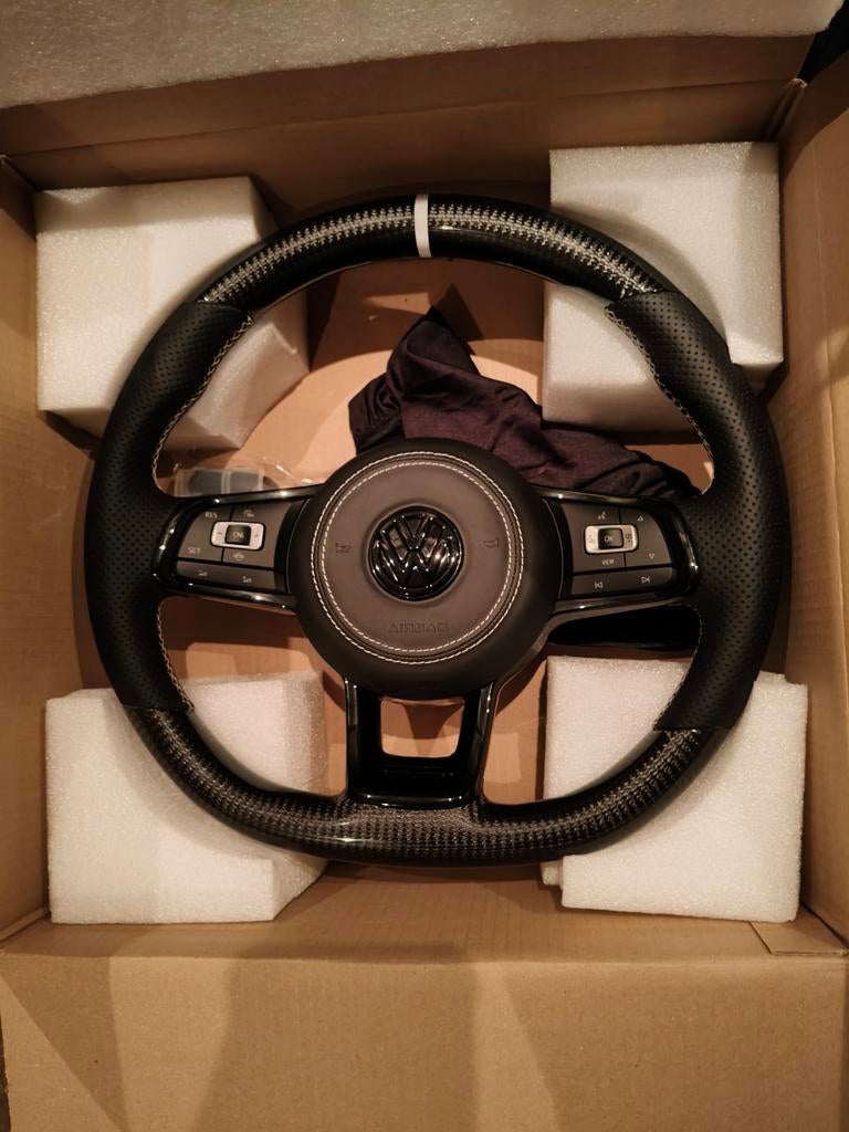 Custom Volkswagen Golf 7 Stuur - Carbon & Leer, Ophalen, Nieuw, Volkswagen