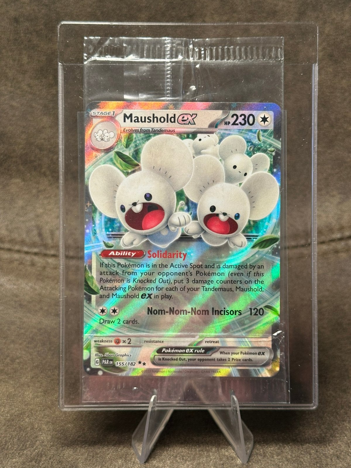 Maushold Ex [Holo] #155 155/182 Sealed (Pokemon Paradox Rift, Ophalen of Verzenden, Zo goed als nieuw
