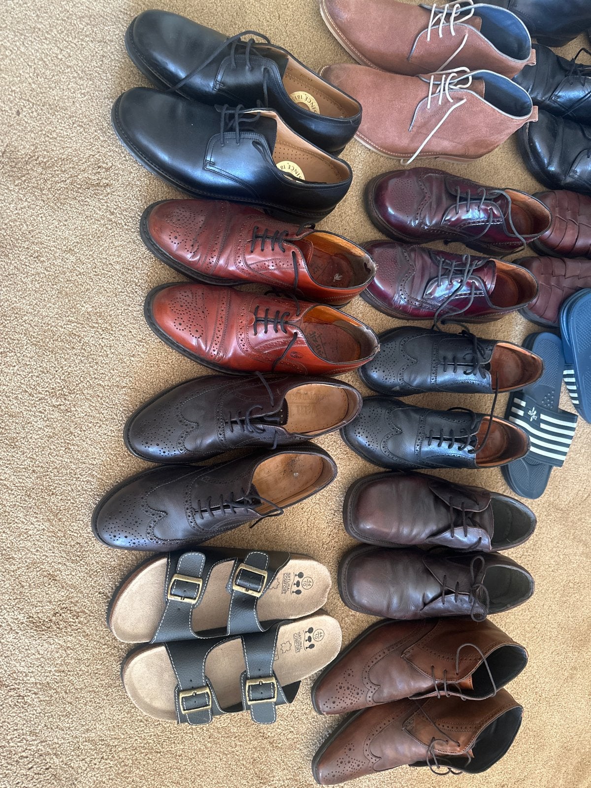 Herenschoenen maat 43 en 44 - o.a. Van Lier, Ophalen, Gedragen, Bruin, Veterschoenen