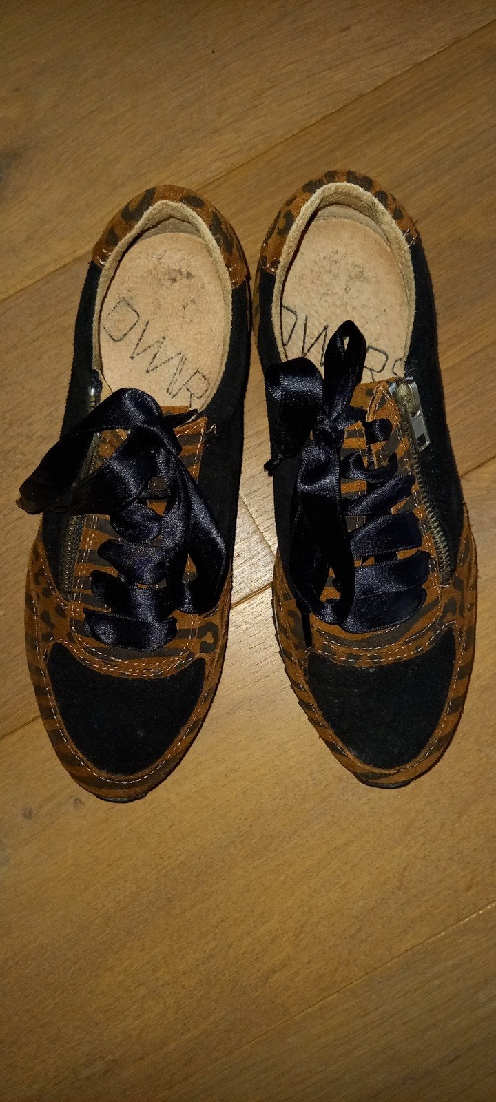 DW//ARS Sneakers met Luipaardprint en Zwarte Veters maat 37, Overige kleuren, Ophalen of Verzenden, DW//RS., Sneakers of Gympen