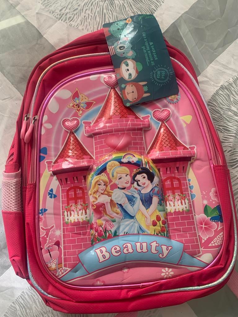 Nieuw Roze Disney Prinsessen Beauty Rugzak voor Meisjes, Disney of Dora, Nieuw, Ophalen of Verzenden, Minder dan 25 cm