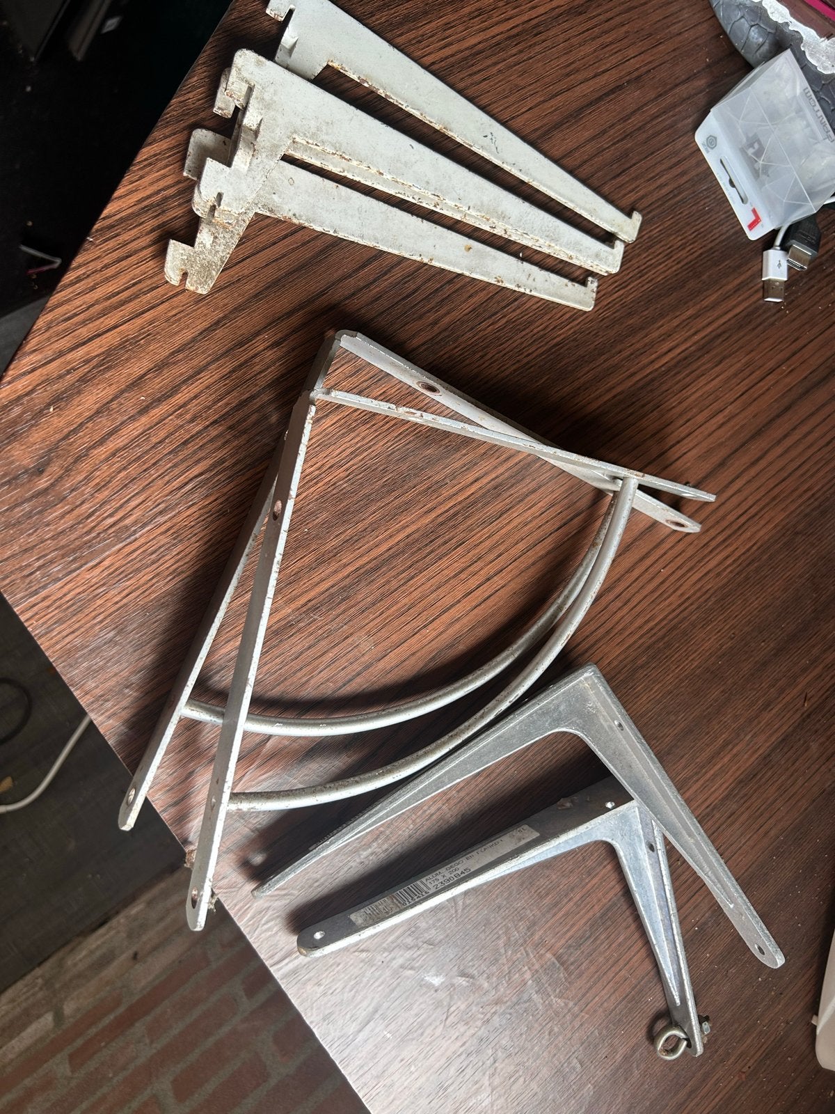 Diverse opbergplanken en plankdragers, Huis en Inrichting, Woonaccessoires | Wandplanken en Boekenplanken, Ophalen, Gebruikt