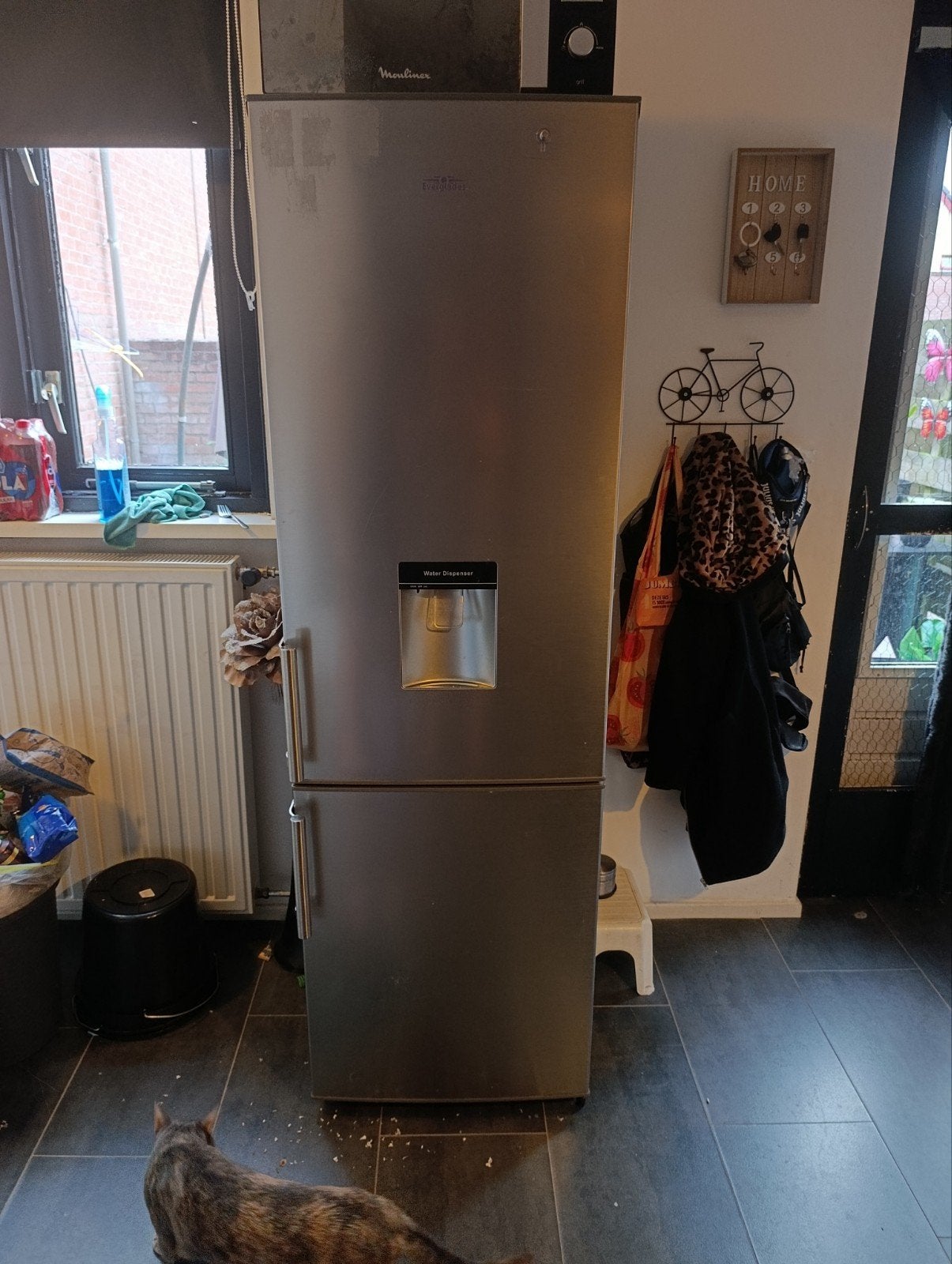 Grote koelkast met vriezer en waterdispenser, Ophalen, Gebruikt, 200 liter of meer, 60 cm of meer