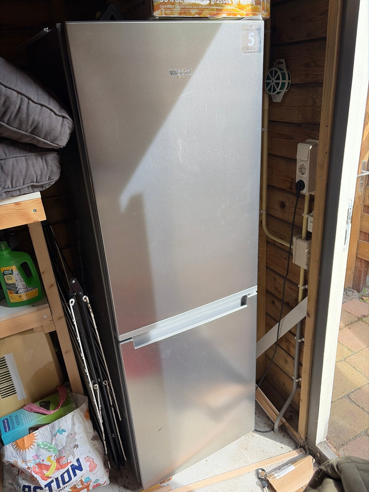 Whirlpool koelkast met vriezer, Ophalen, 150 tot 200 liter, 60 cm of meer, Met aparte vriezer