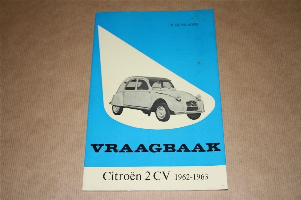 Vraagbaak Citroën 2 CV - 1962-1963 !!, Ophalen of Verzenden