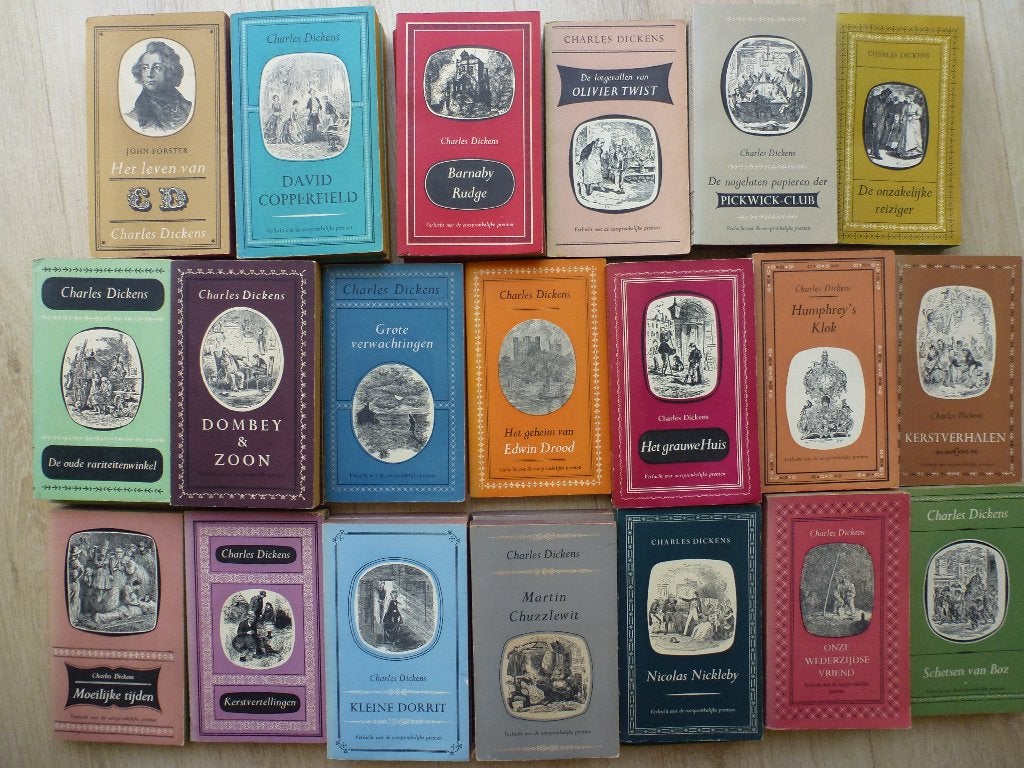 34-delige reeks van Charles Dickens Prisma begin jaren 50, Boeken, Ophalen of Verzenden, Gelezen, Charles Dickens