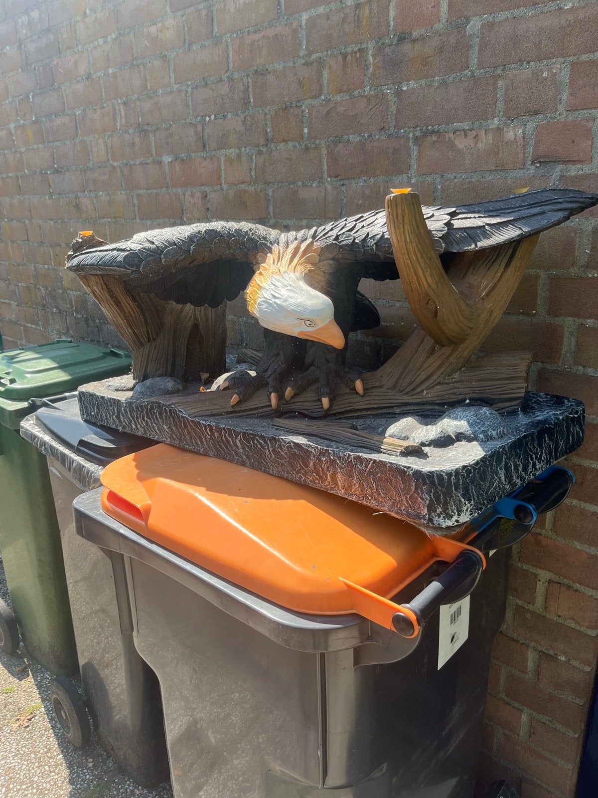 Groot Adelaarsbeeld voor Tuin of Terras, Ophalen, Gebruikt, Overige materialen, Dierenbeeld