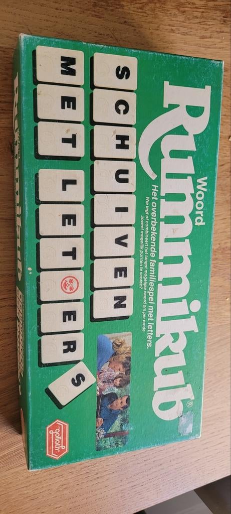 Rummikub groot woord schuiven met letters, Hobby en Vrije tijd, Gezelschapsspellen | Bordspellen, Ophalen of Verzenden, Zo goed als nieuw