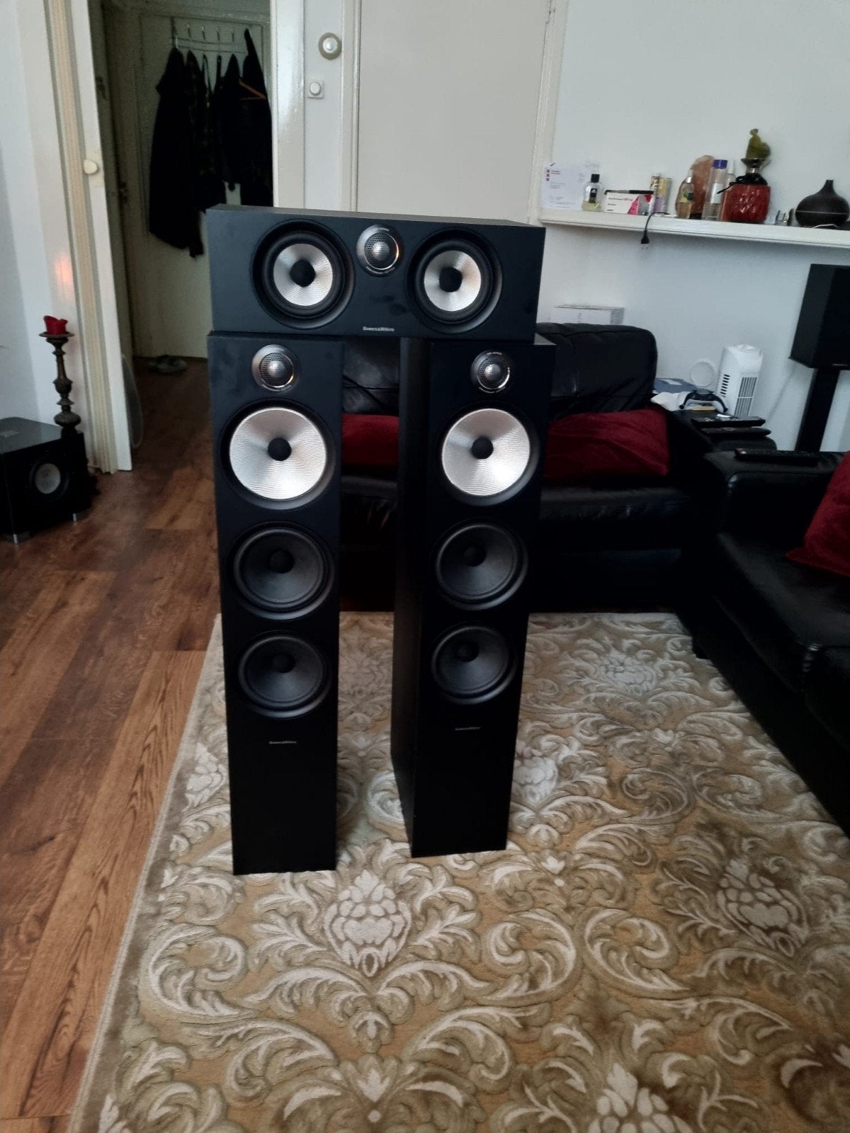 Bowers & Wilkins 600 S2 Luidsprekerset (2x Front, 1x Center), Audio, Tv en Foto, Luidsprekers, Ophalen of Verzenden, Zo goed als nieuw
